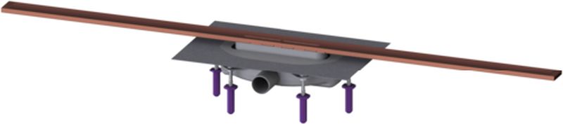 Kessel Linearis Infinity odpływ liniowy prysznicowy 120 cm miedź szczotkowana 45303.12