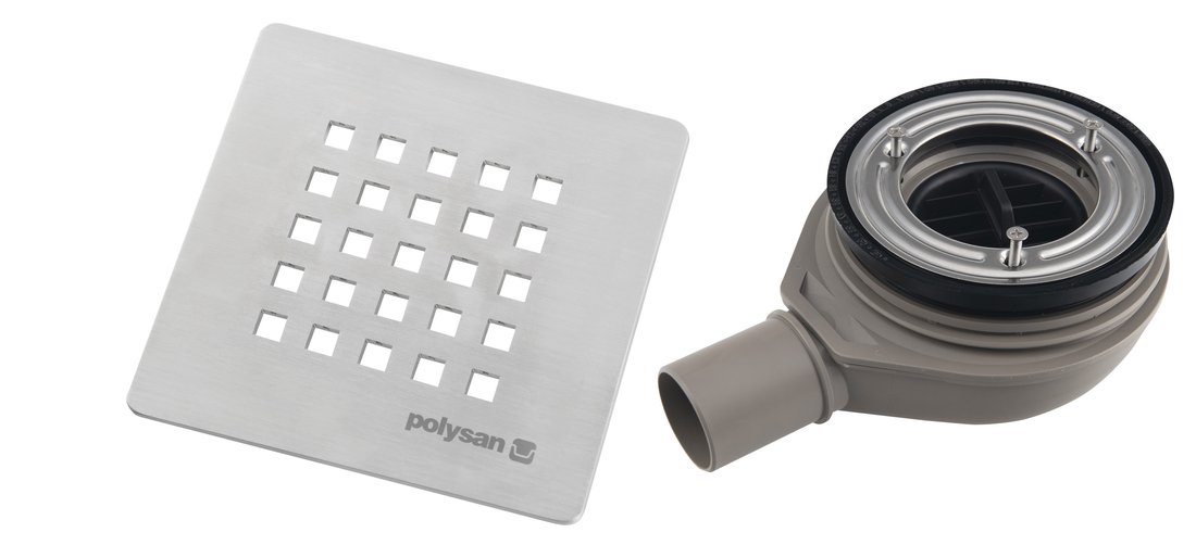 Polysan Treneca syfon do brodzika stal nierdzewna mat 84999