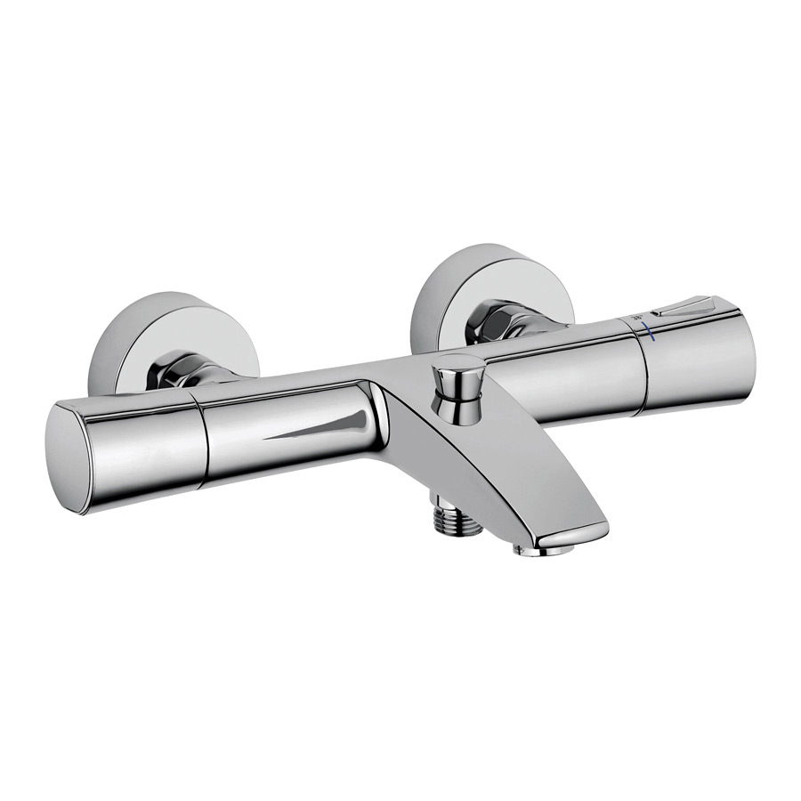 Kludi Zenta bateria wannowo-prysznicowa ścienna termostatyczna chrom 351010538 - Wysyłka w 24h