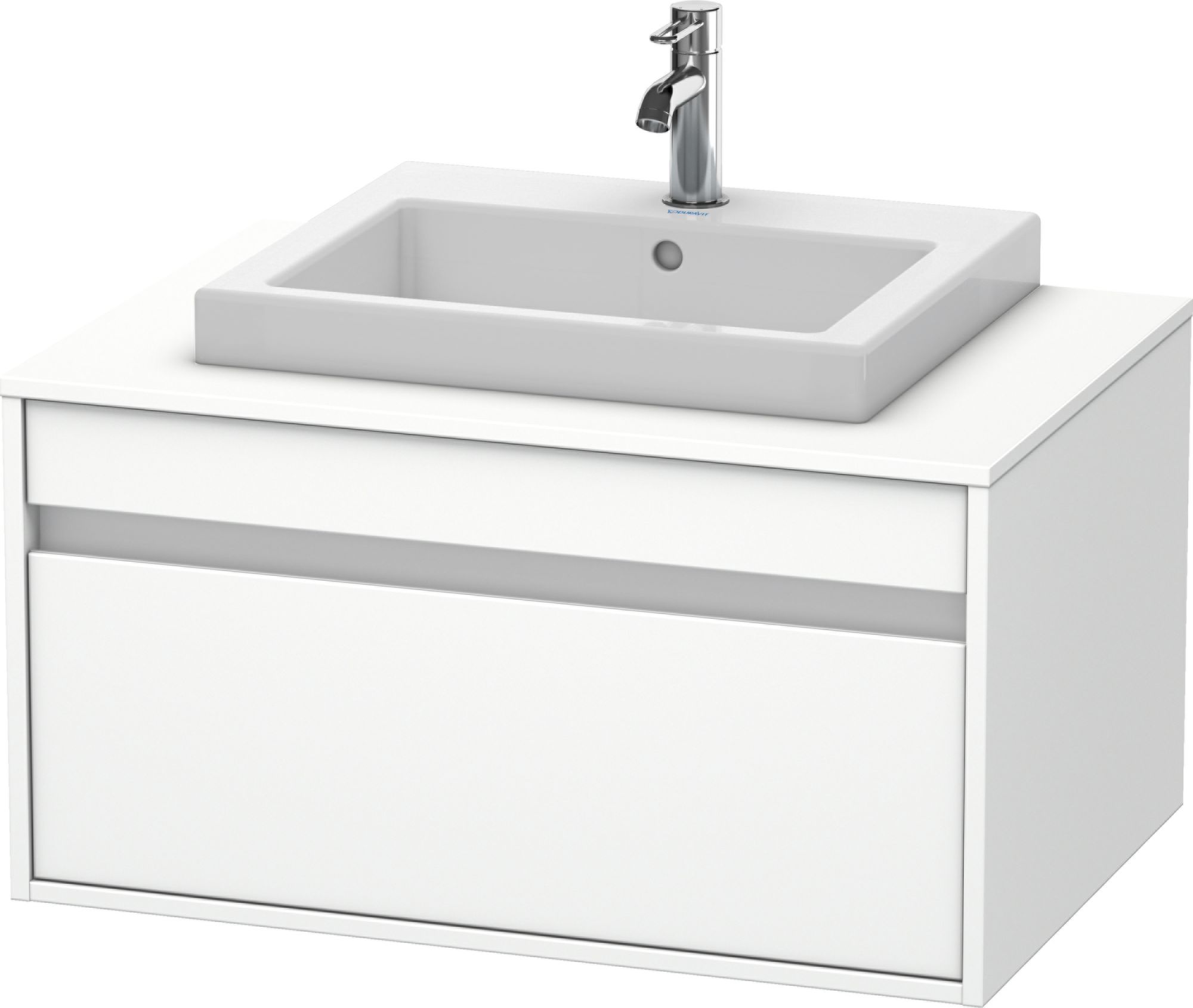 Duravit Ketho szafka 80 cm podumywalkowa wisząca biały mat KT679401818