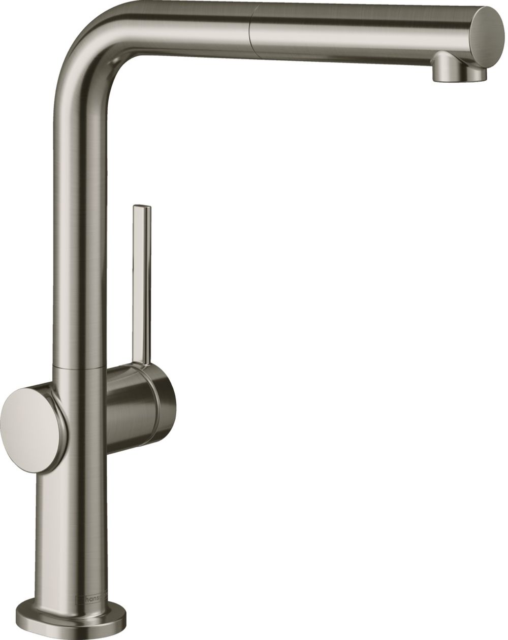 Hansgrohe Talis M54 bateria kuchenna stojąca z wyciąganą wylewką stal szlachetna finish 72860800