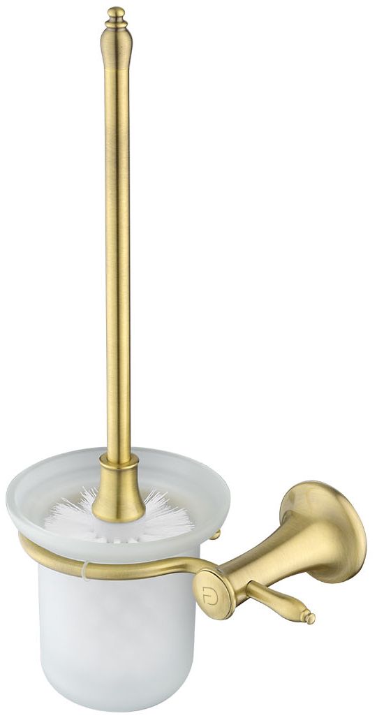 FDesign Lacrima szczotka toaletowa ścienna stary brąz/szkło mleczne FD6-LRA-06-66