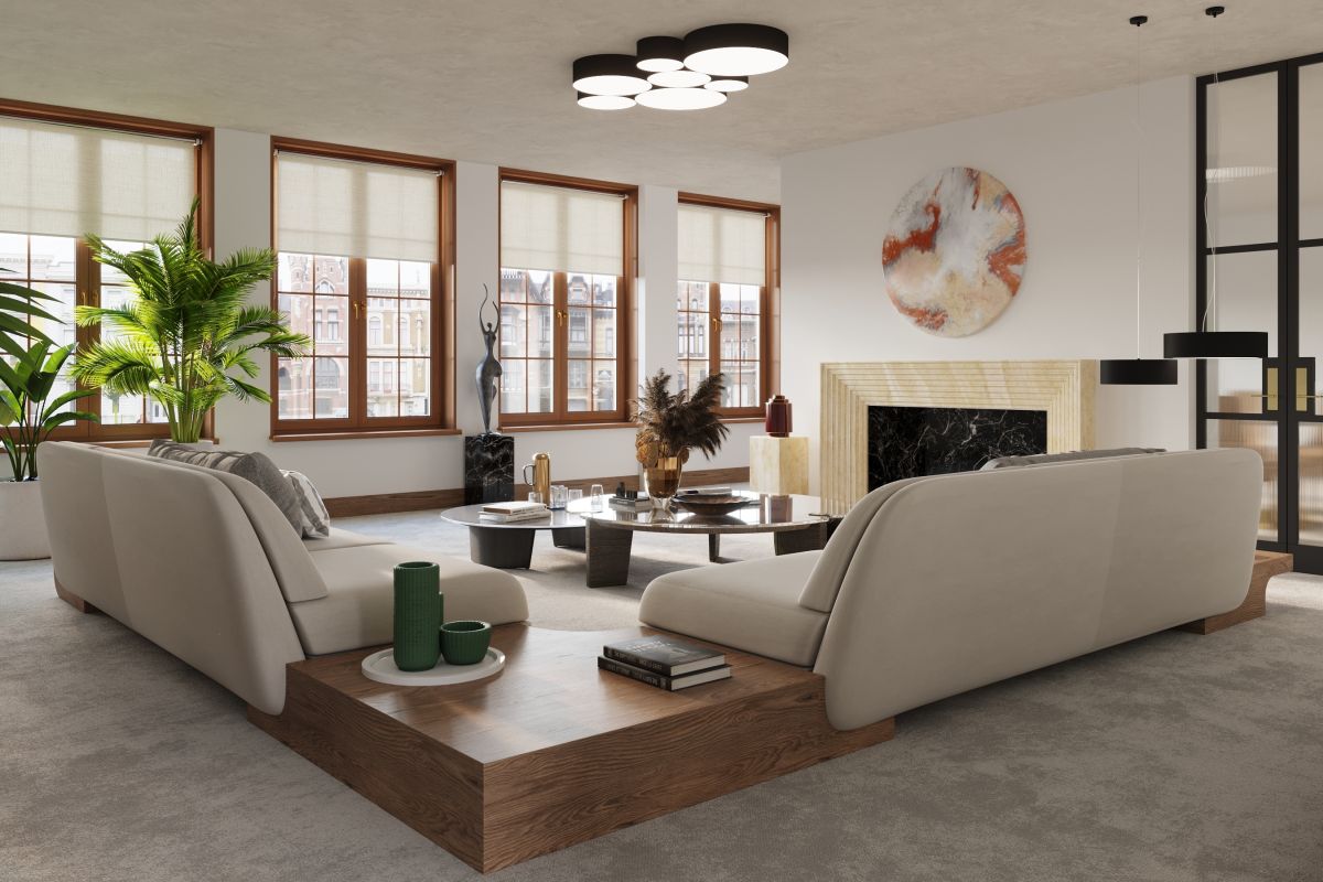 Sollux Lighting Arena plafon 4x60W czarny SL.0917