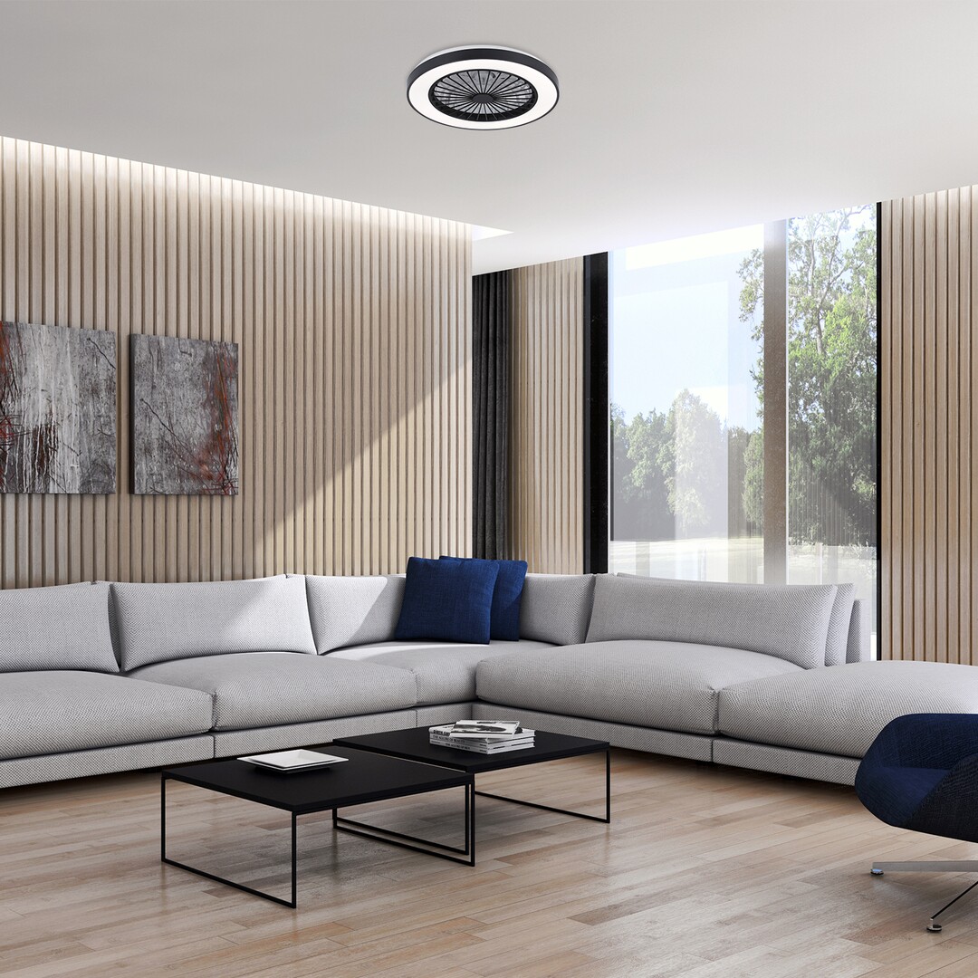 Rabalux Dalfon 2 plafon 1x40 W z wentylatorem biały-czarny 71336 - Wysyłka w 24h