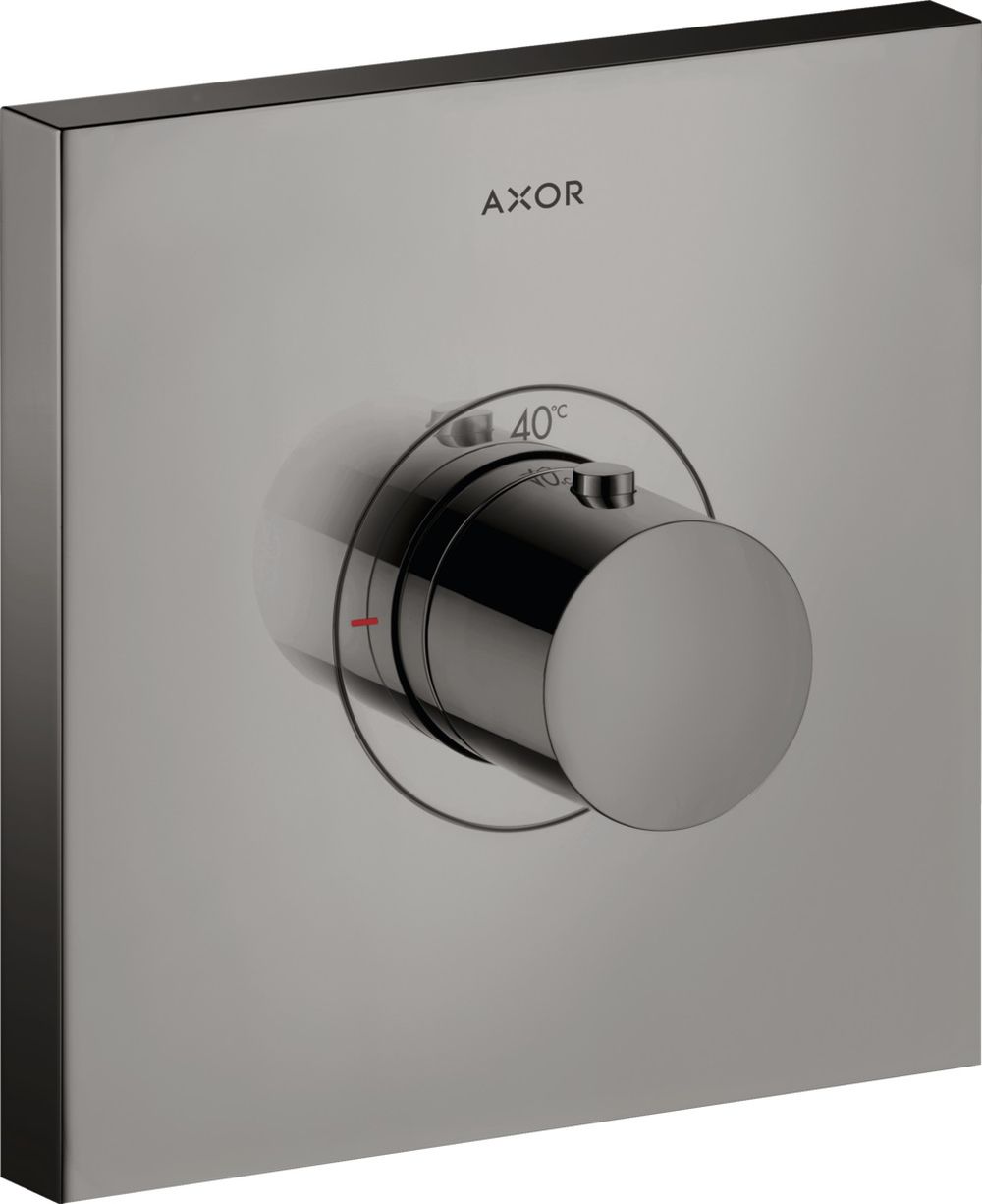 Axor ShowerSelect Square bateria prysznicowa podtynkowa termostatyczna czarny chrom polerowany 36718330