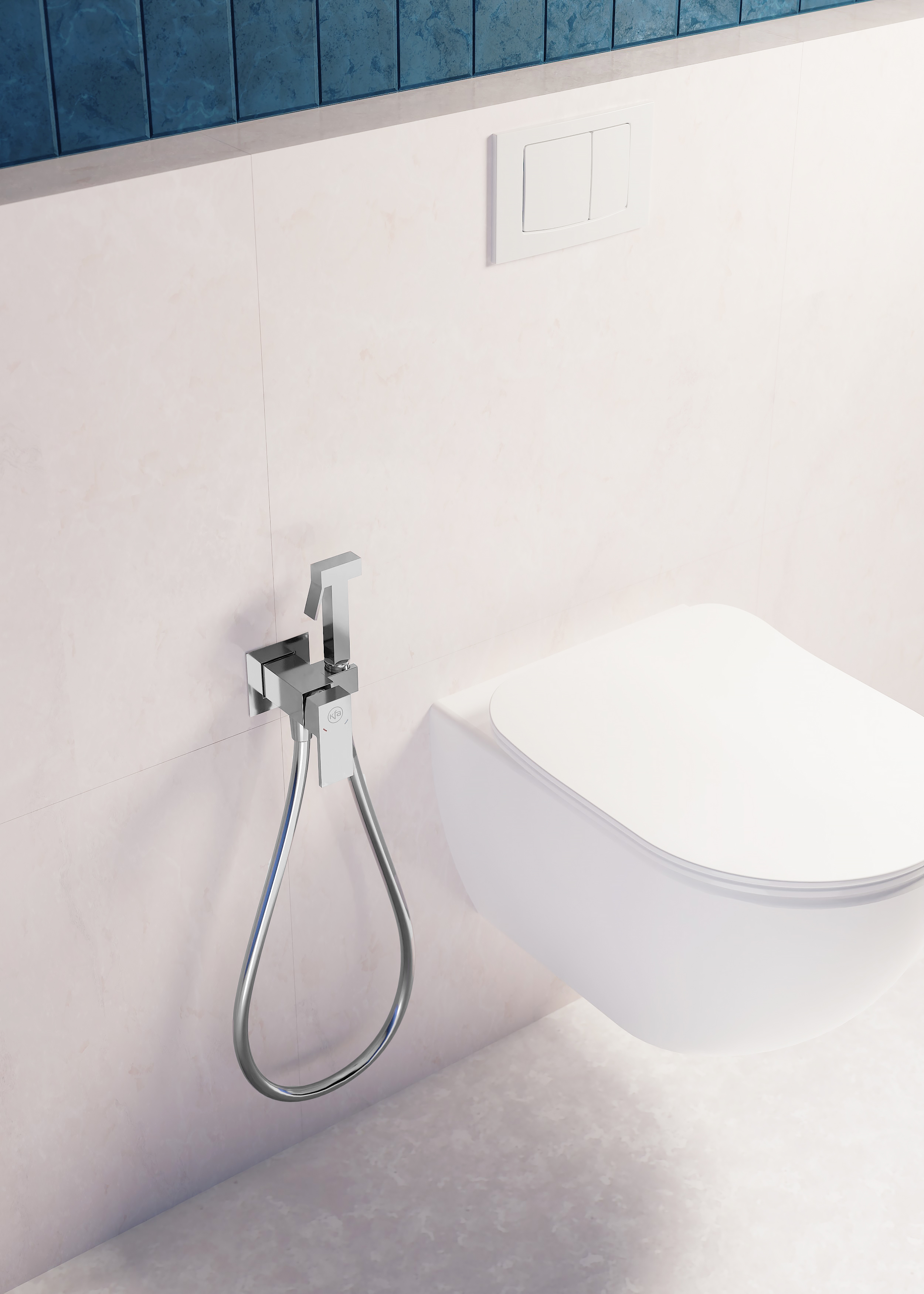 KFA Armatura Logon bateria bidetowa podtynkowa ze słuchawką typu bidetta chrom 5139-512-00 - Wysyłka w 24h