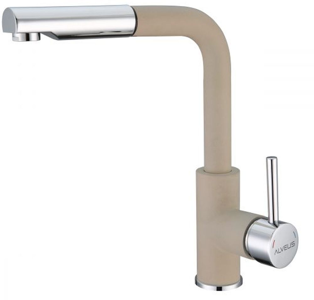 Alveus Siros bateria kuchenna stojąca z wyciąganą wylewką beżowa 1129045 - Wysyłka w 24h