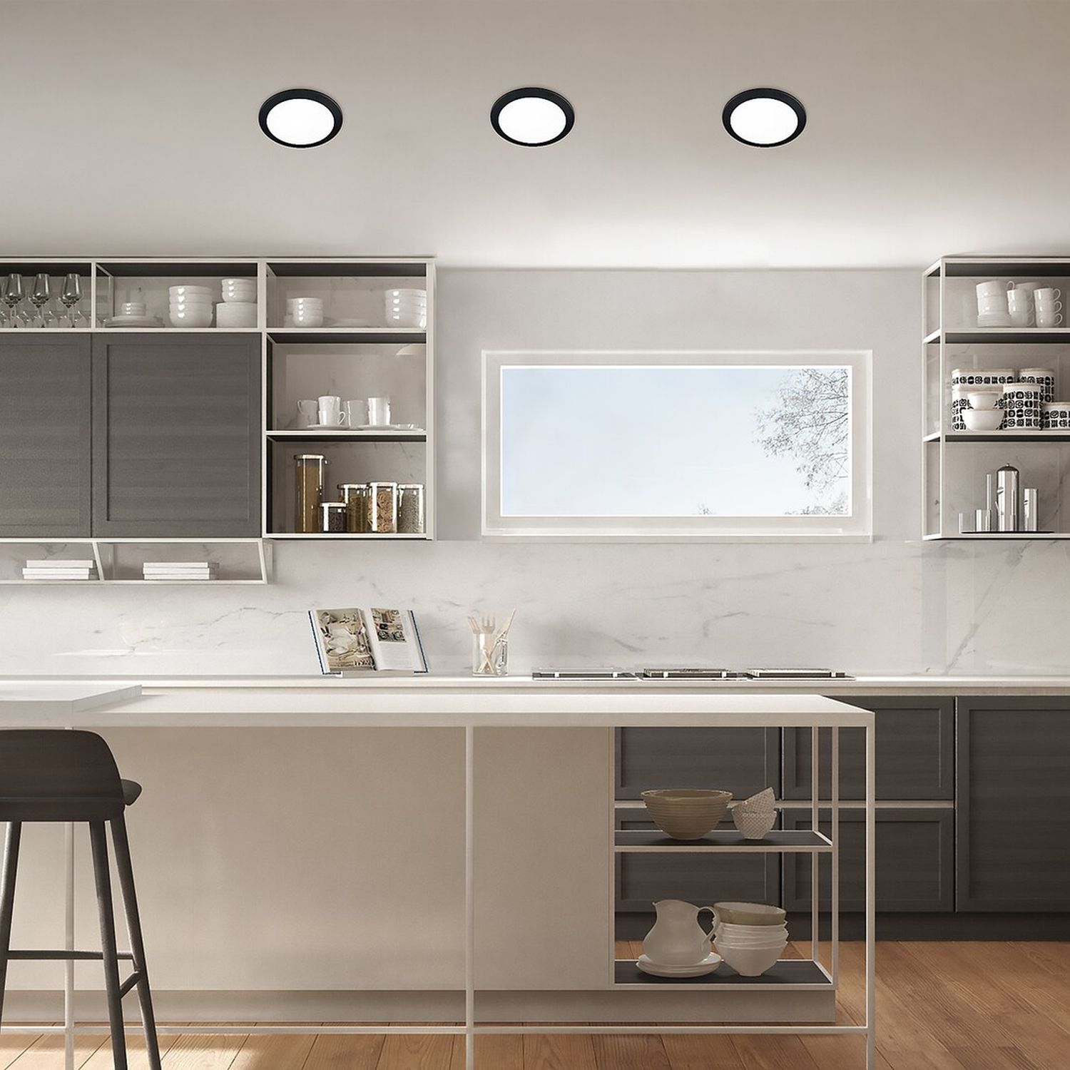 Rabalux Shaun2 lampa do zabudowy 1x6 W czarna 71241