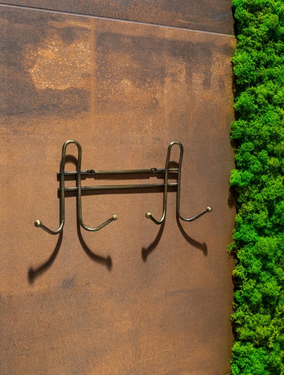 AWD Interior wieszak na ręcznik ścienny złoty antyczny AWD02091714