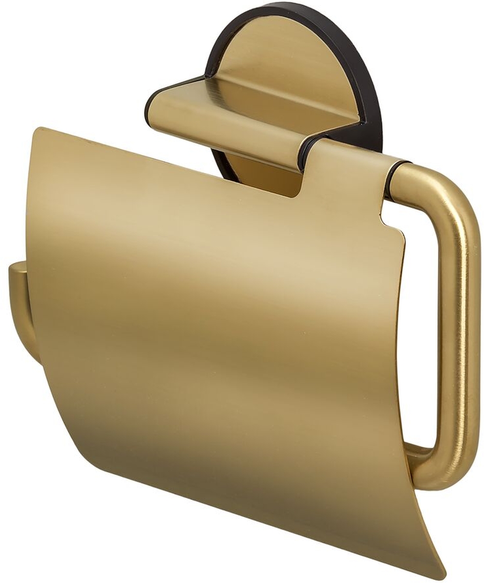 Tiger Tune uchwyt na papier toaletowy czarny mat/mosiądz 13266.3.56.46