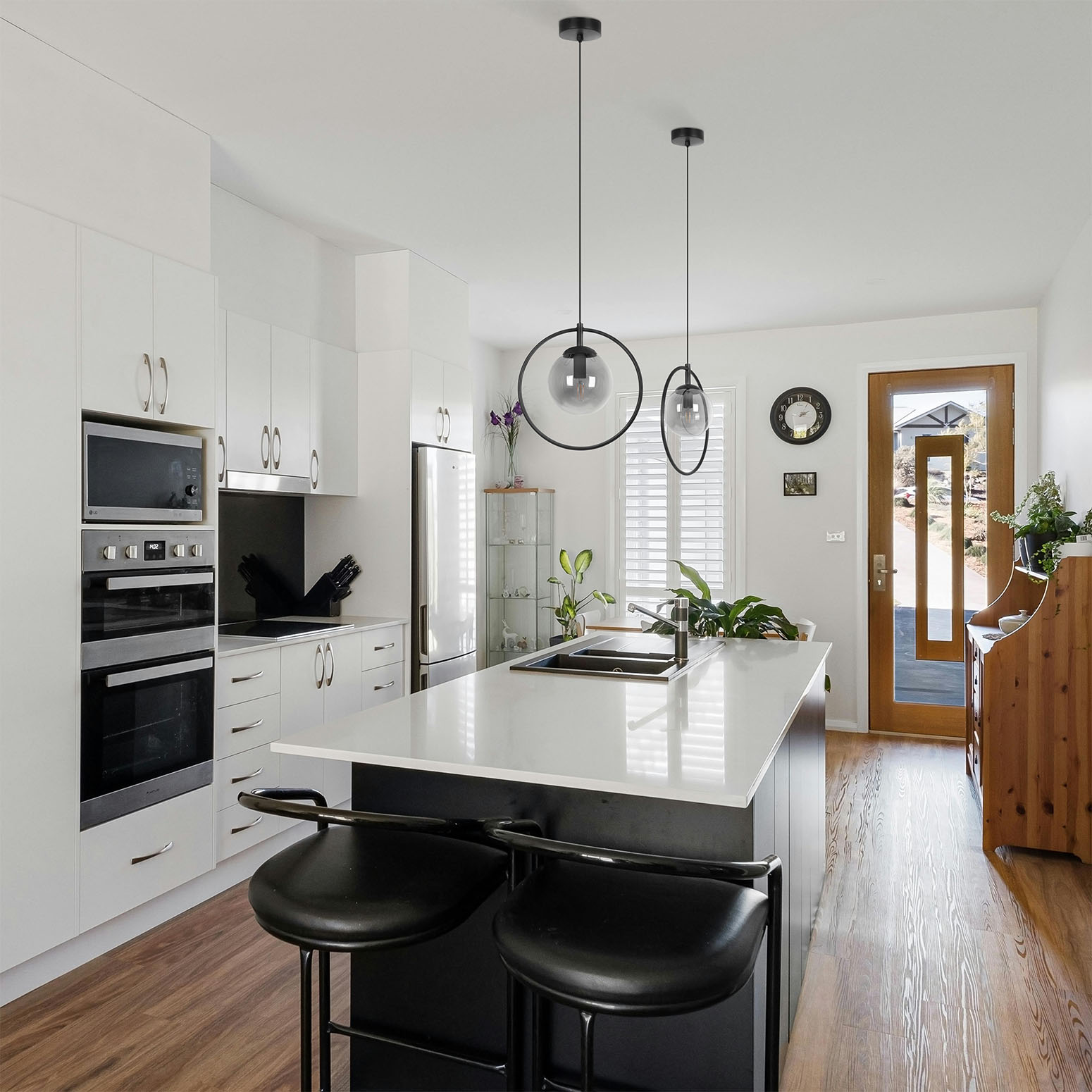 Kaja Neo lampa wisząca 1x10 W czarna-grafitowa K-3835 - Wysyłka w 24h