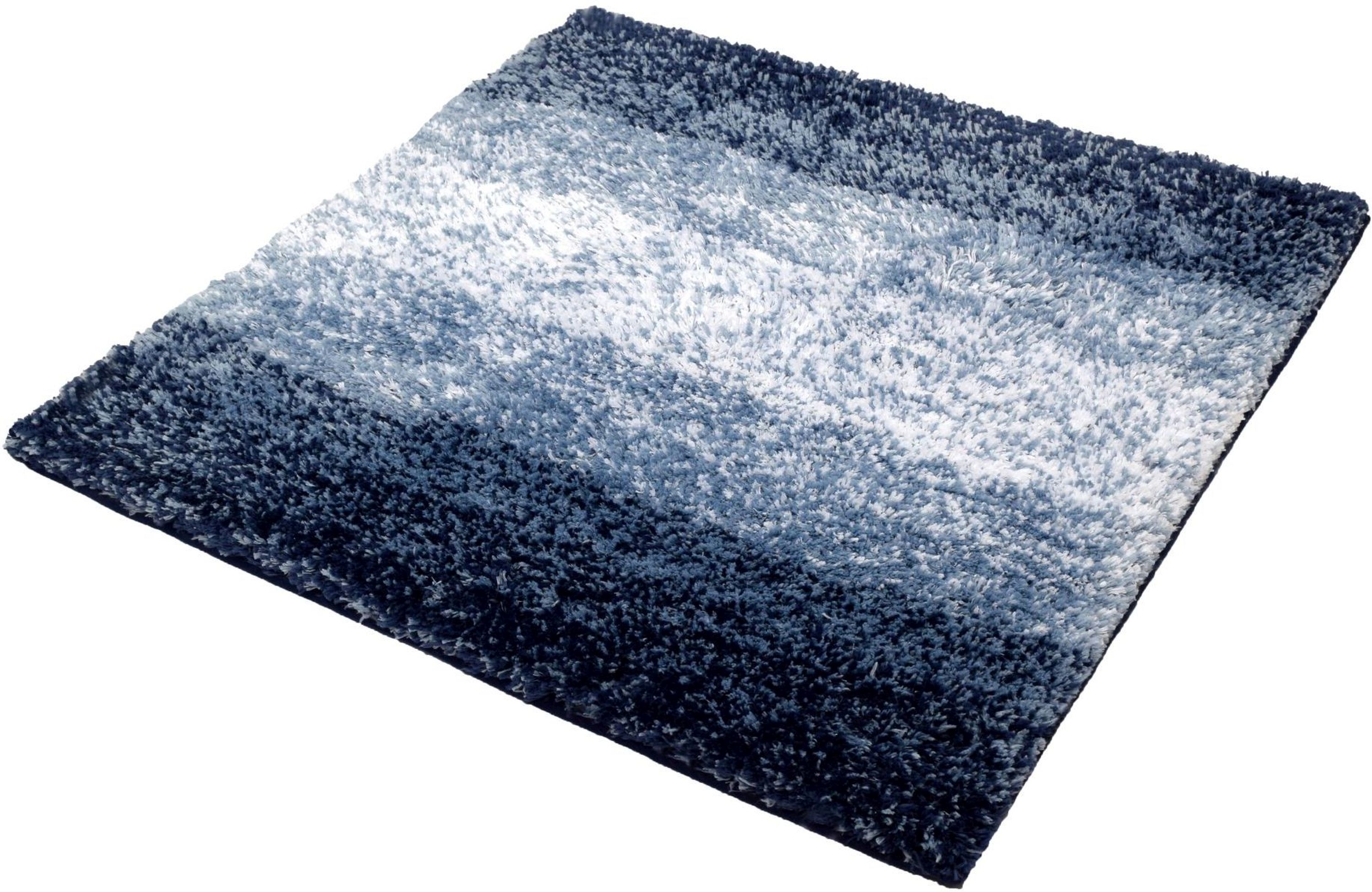 Kleine Wolke Oslo dywanik łazienkowy 60x60 cm kwadratowy niebieski Mare 4077783135