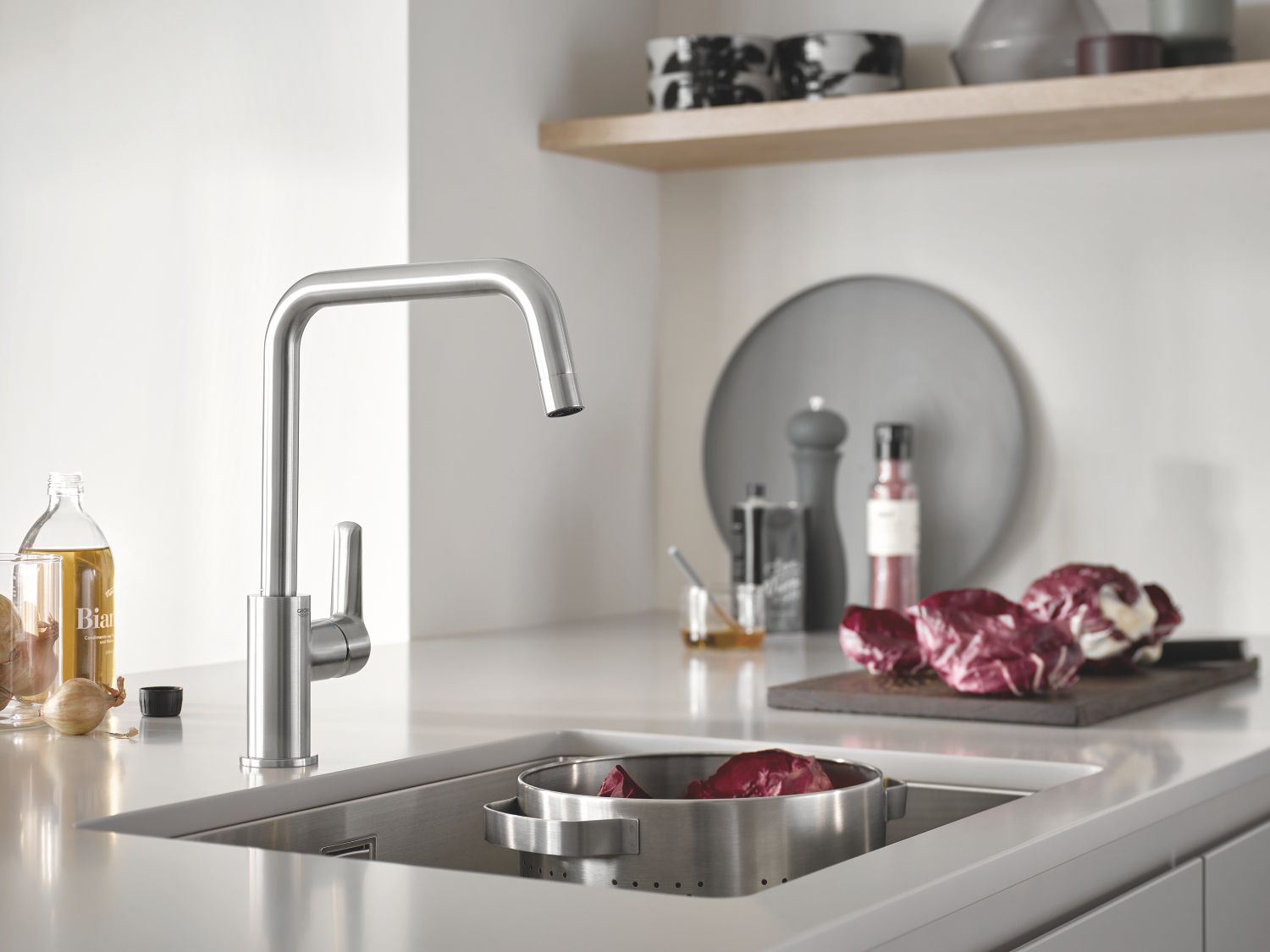 Grohe Start bateria kuchenna stojąca QuickFix stal nierdzewna 30470DC0