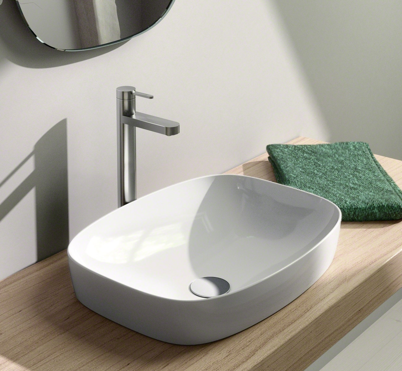 Catalano Green umywalka 50x38 cm owalna wpuszczana biała 0624500001