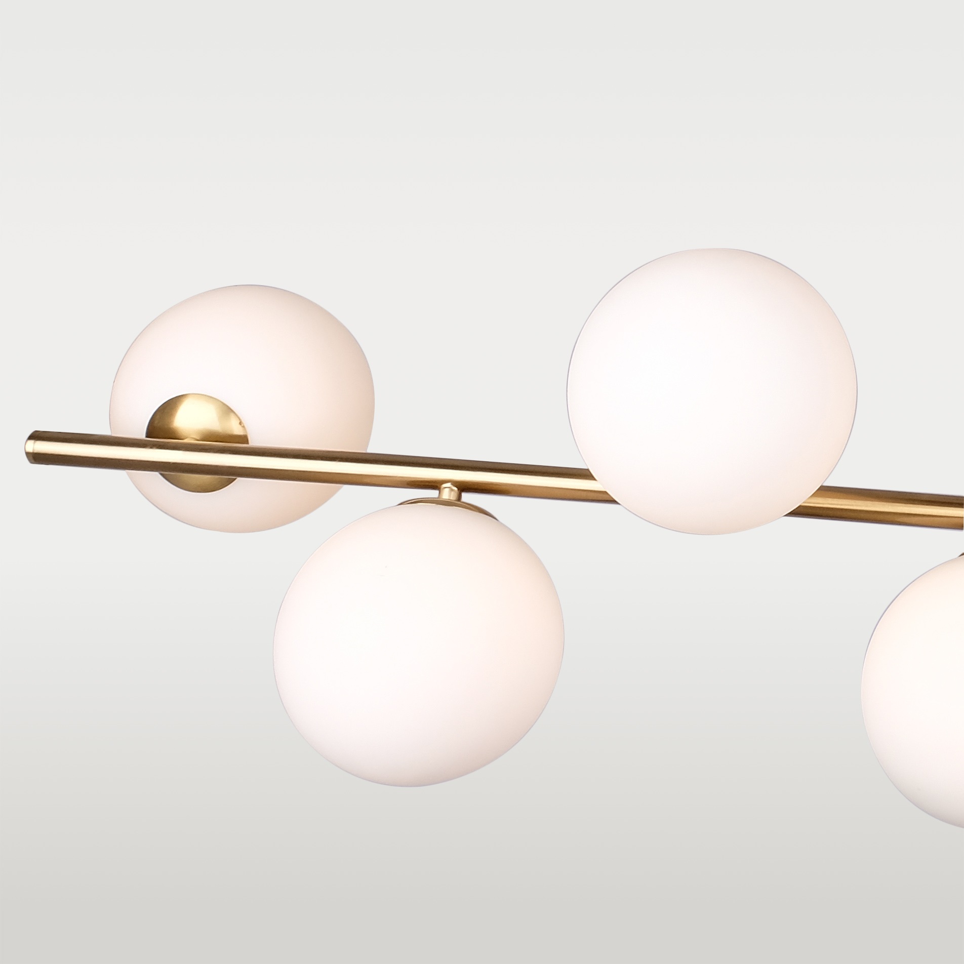 CosmoLight Cape Town lampa podsufitowa 7x4W mosiądz/biały P07056BR