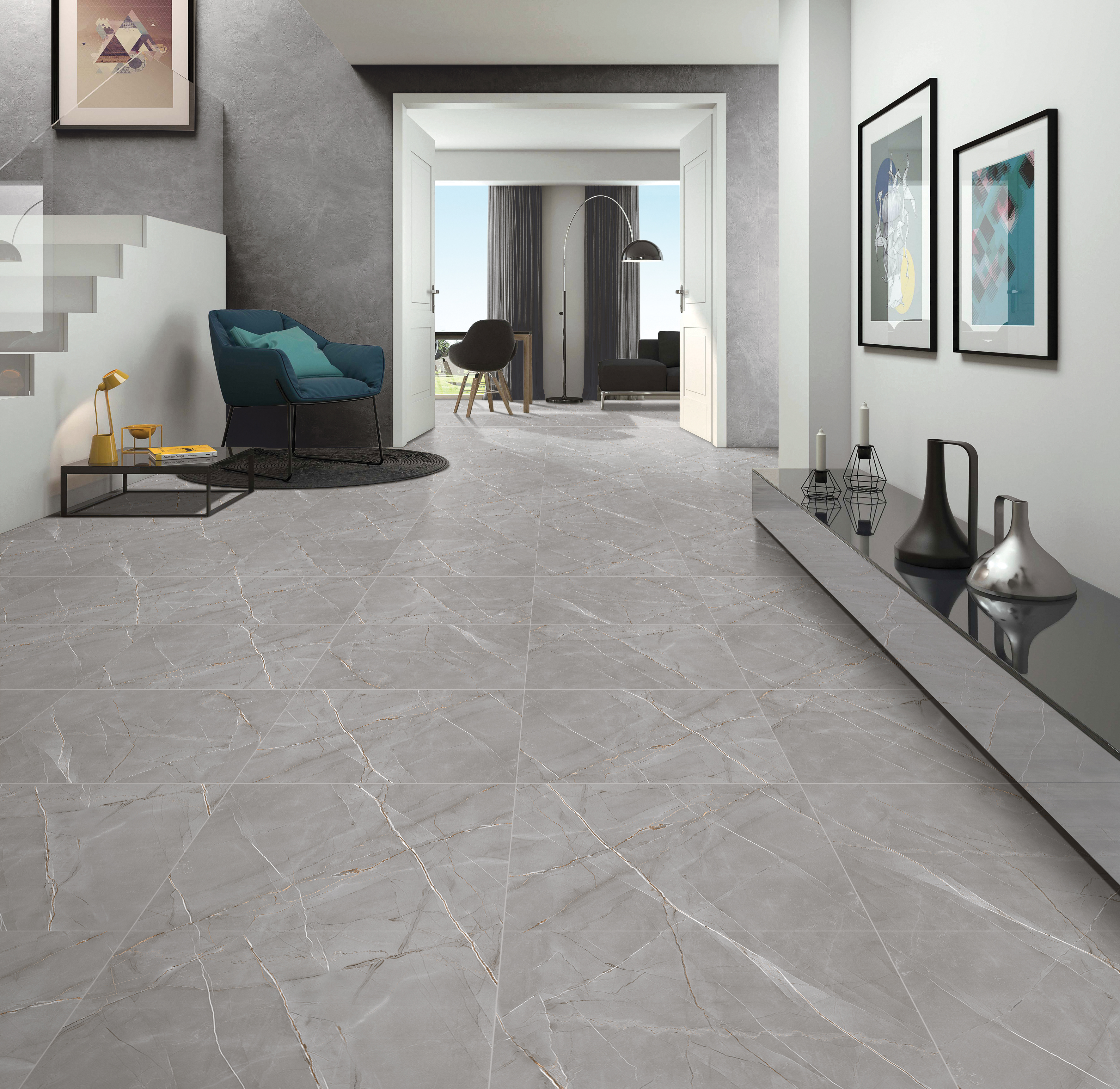 Ego Ceramics Royal Valencia Grey płytka ścienno-podłogowa 60x120 cm