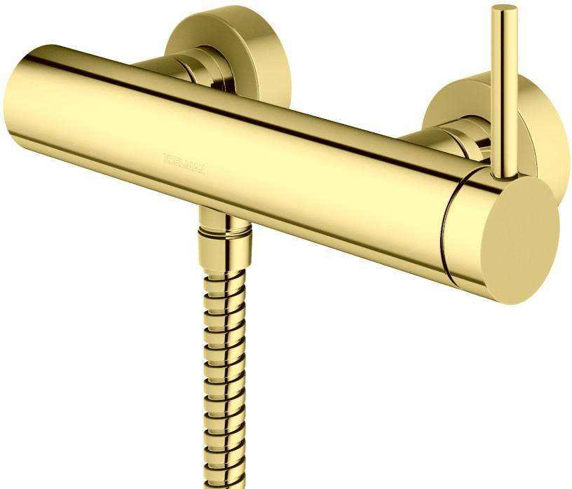 Kohlman Axel Gold bateria prysznicowa ścienna złota QW120AGD