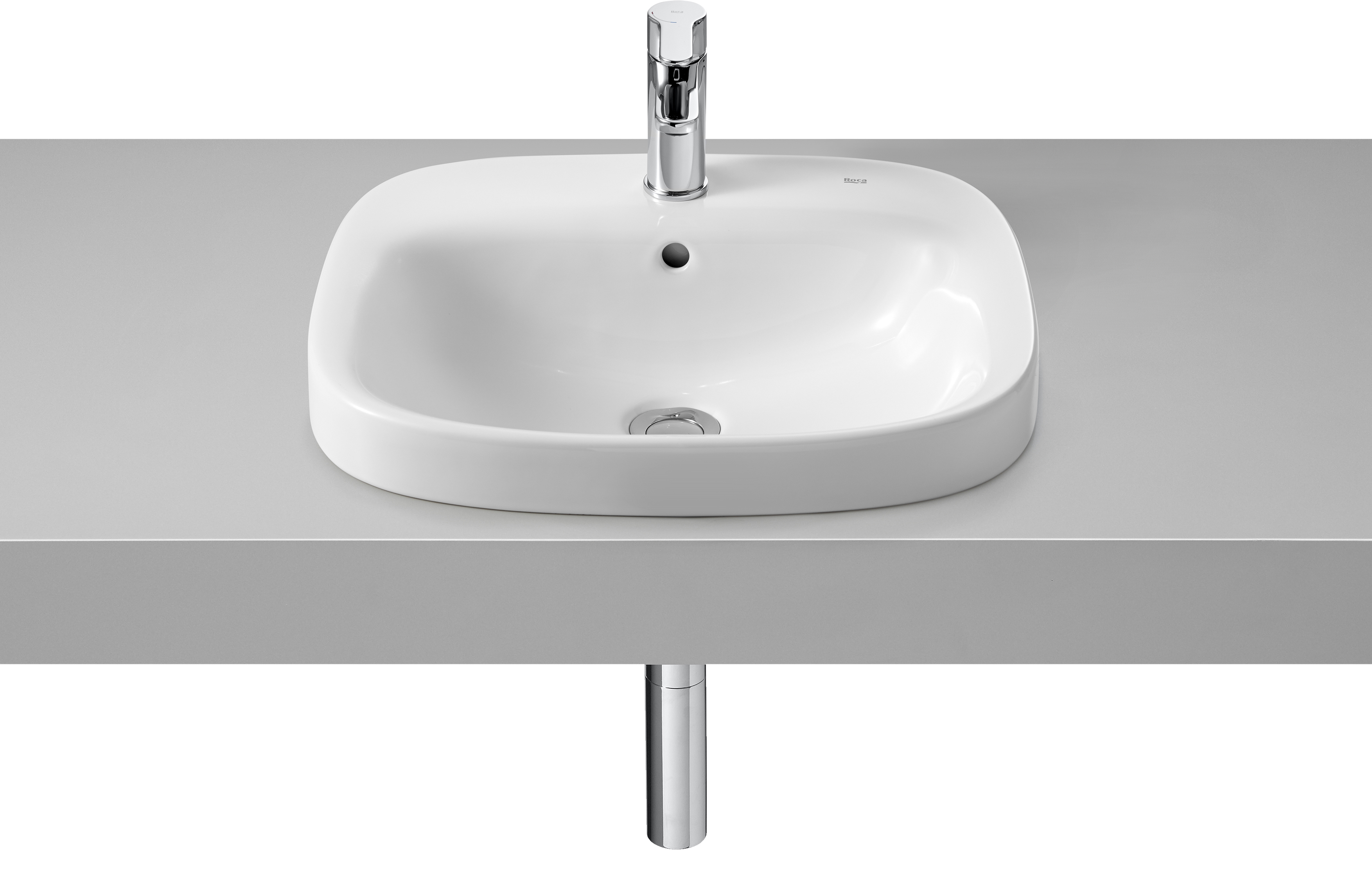 Roca Debba umywalka 51x41 cm prostokątna wpuszczana biała A32799M000 - Wysyłka w 24h