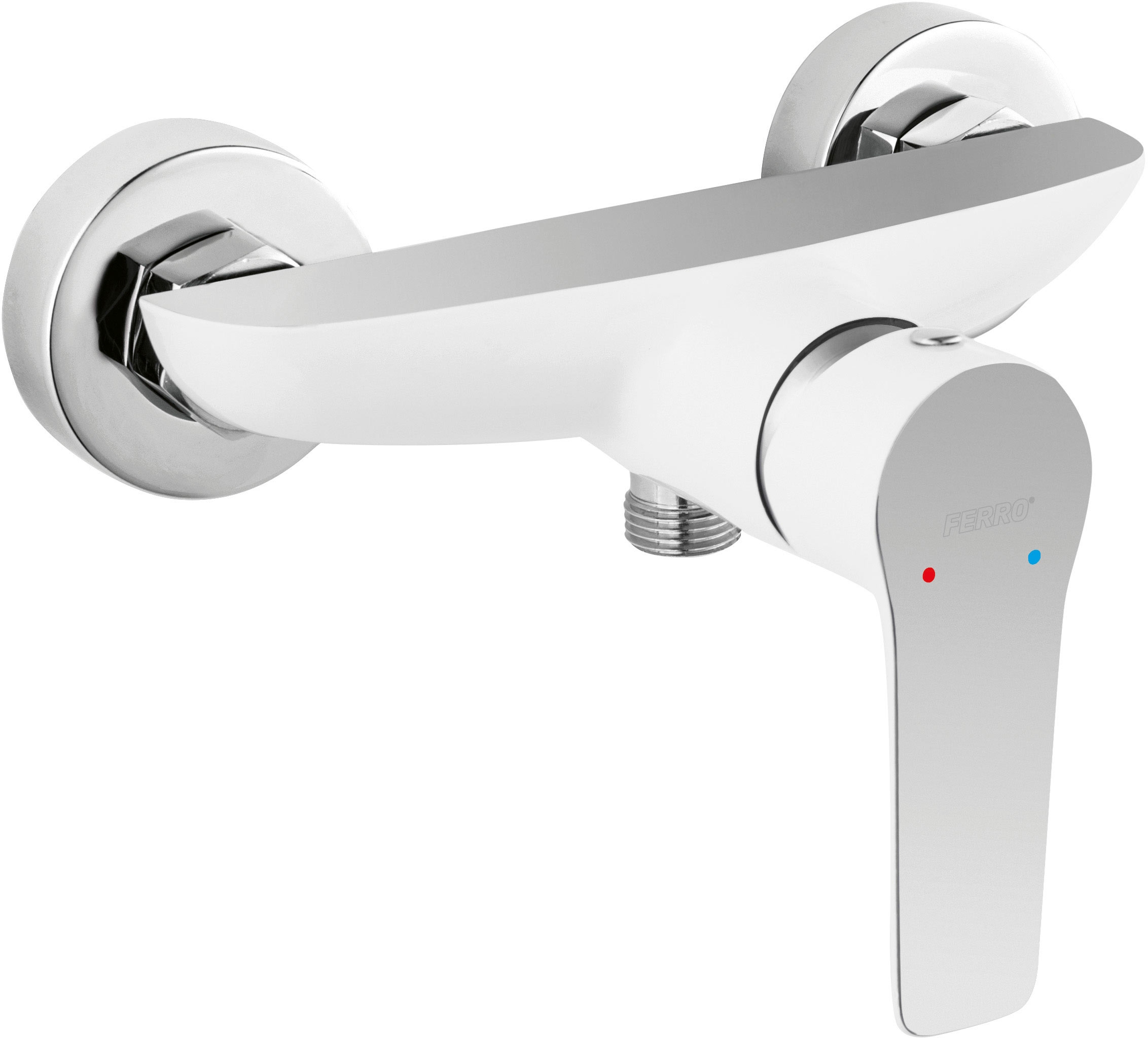 Ferro Adore White bateria prysznicowa ścienna biały/chrom BDR7
