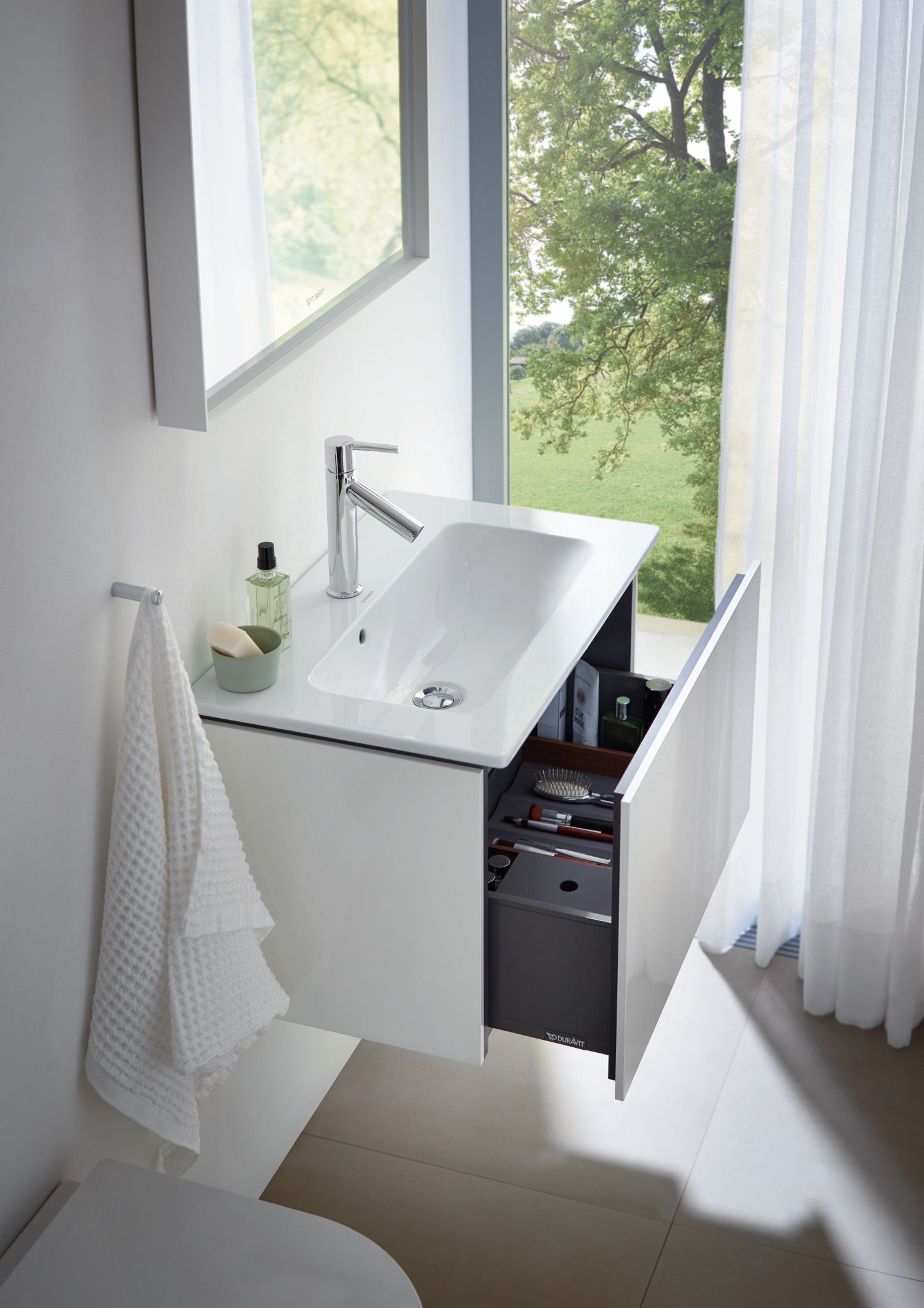 Duravit ME by Starck Compact umywalka 63x40 cm meblowa prostokątna biała 2342630000 - Wysyłka w 24h