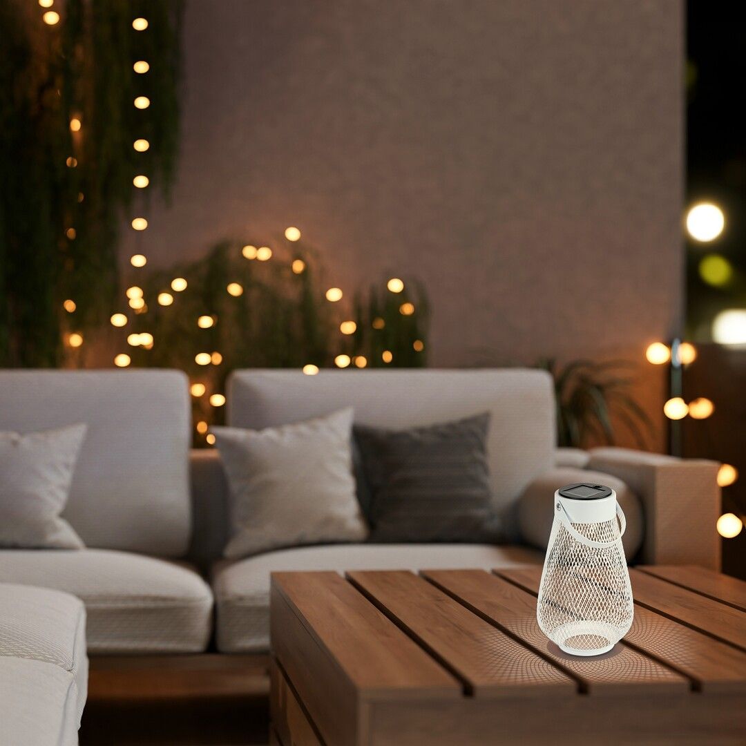 Rabalux Tapolca lampa solarna stołowa 1x1 W biały 77176