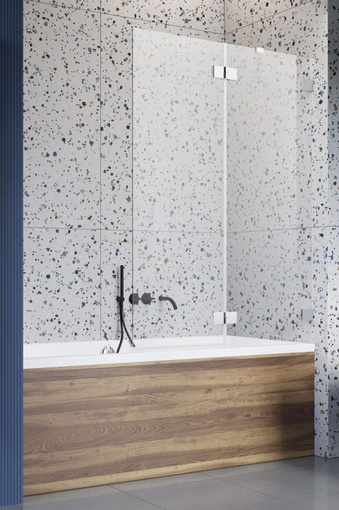 Radaway Essenza Pro PND II parawan nawannowy 110 cm prawy chrom/szkło przezroczyste 10102110-01-01R