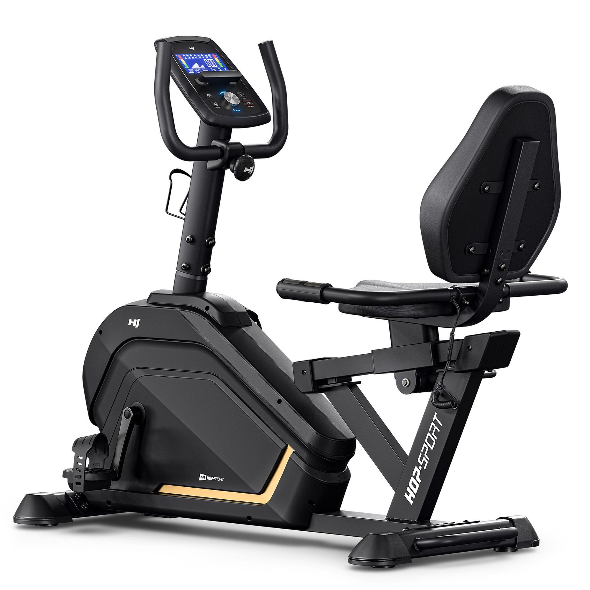 Rower leżący elektryczno-magnetyczny HS-120L Ravel czarny