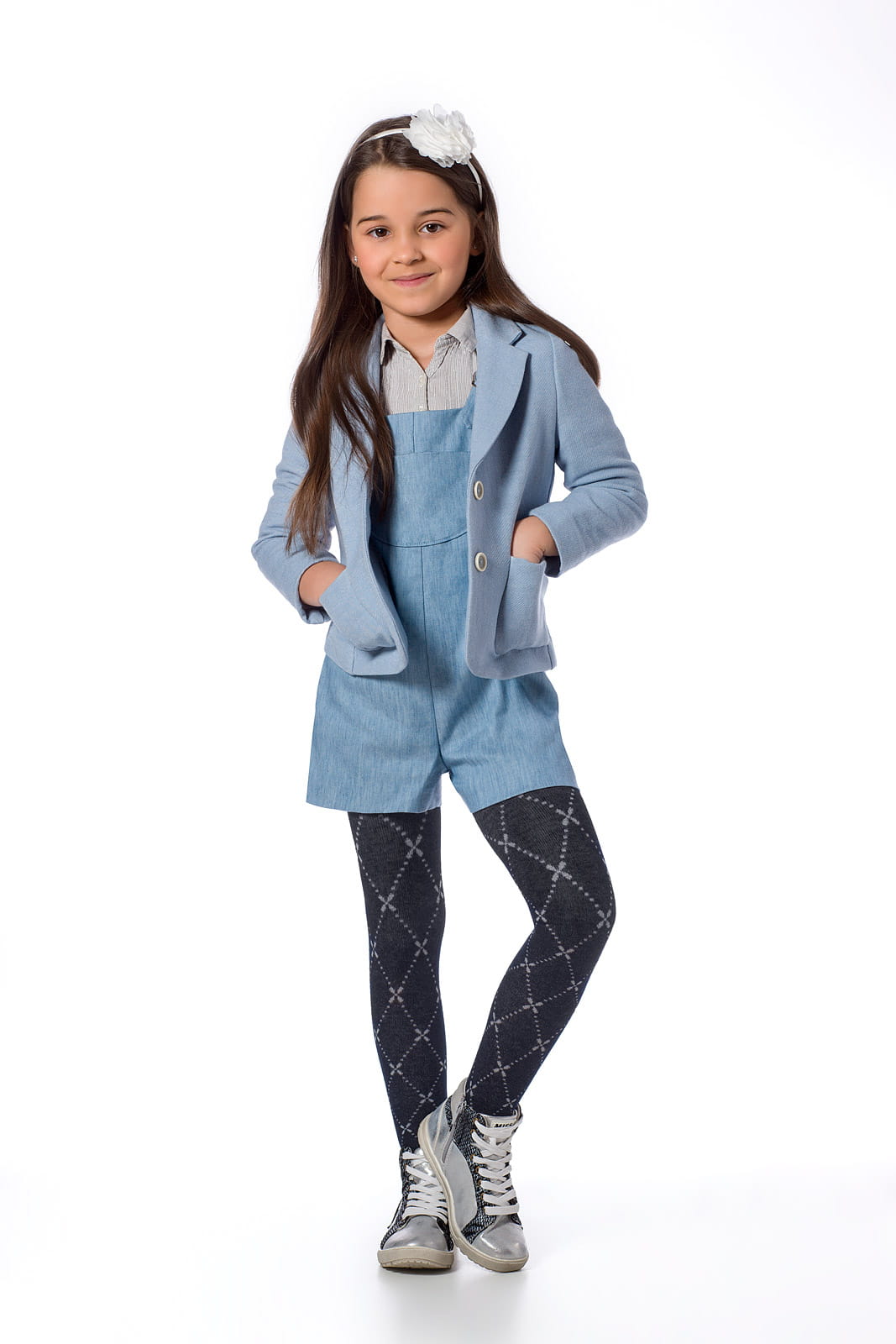 Rajstopy bawełniane kryjące dla dziewczynki MOLLY