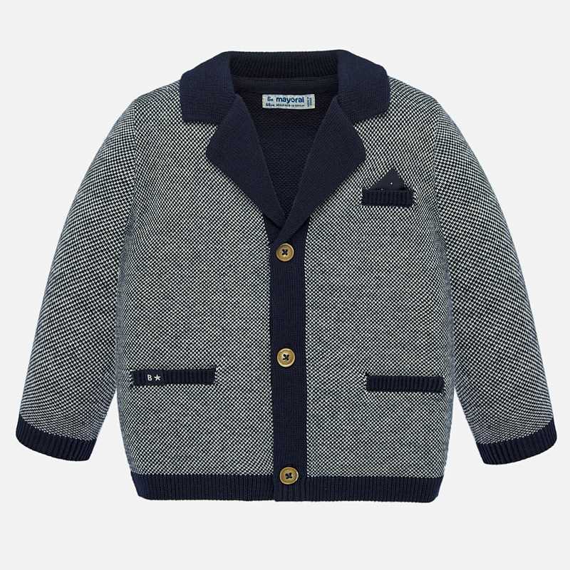 MAYORAL 1455 Elegancki sweterek marynarka dla chłopca