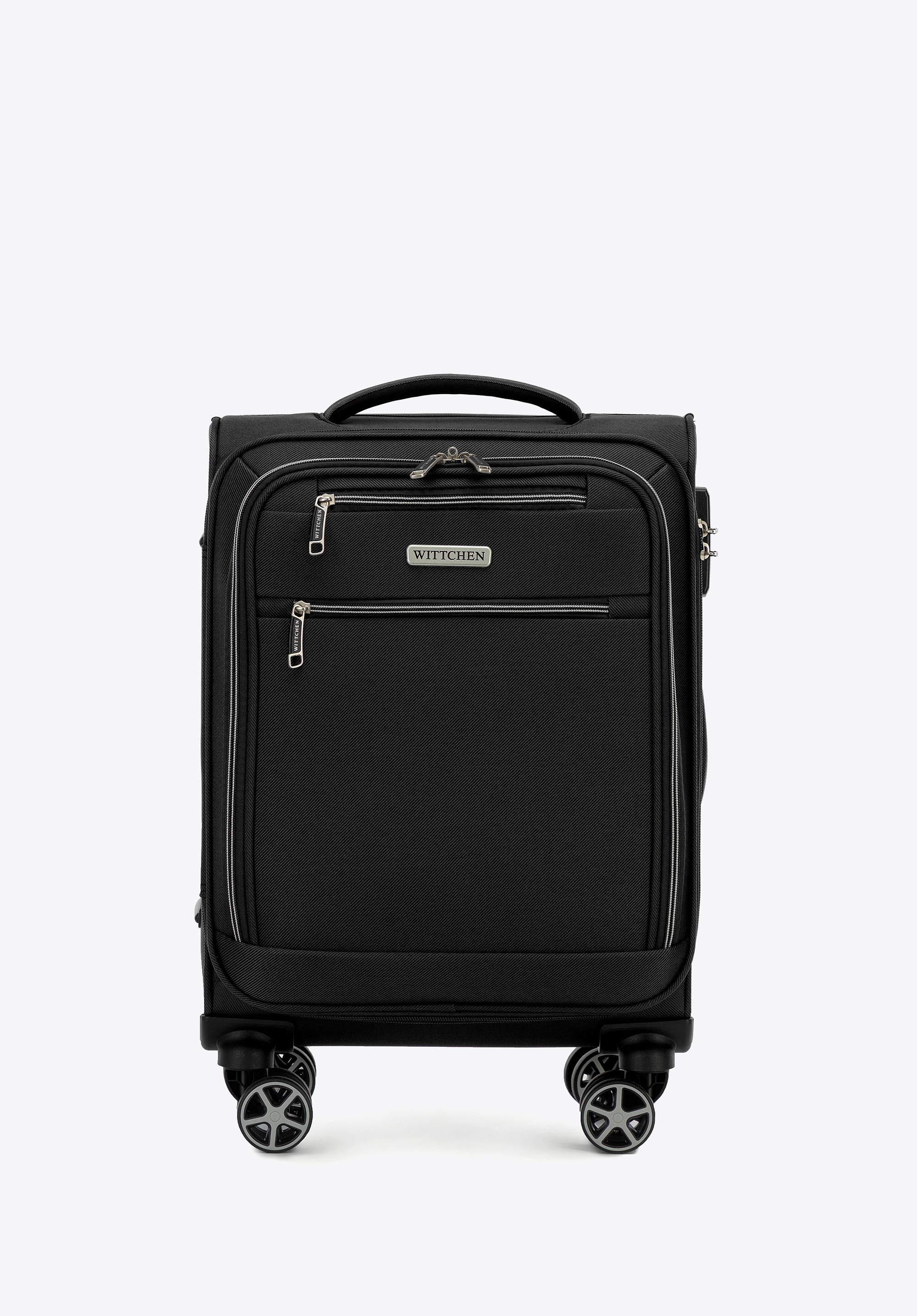Walizka kabinowa miękka z poliestru czarna
