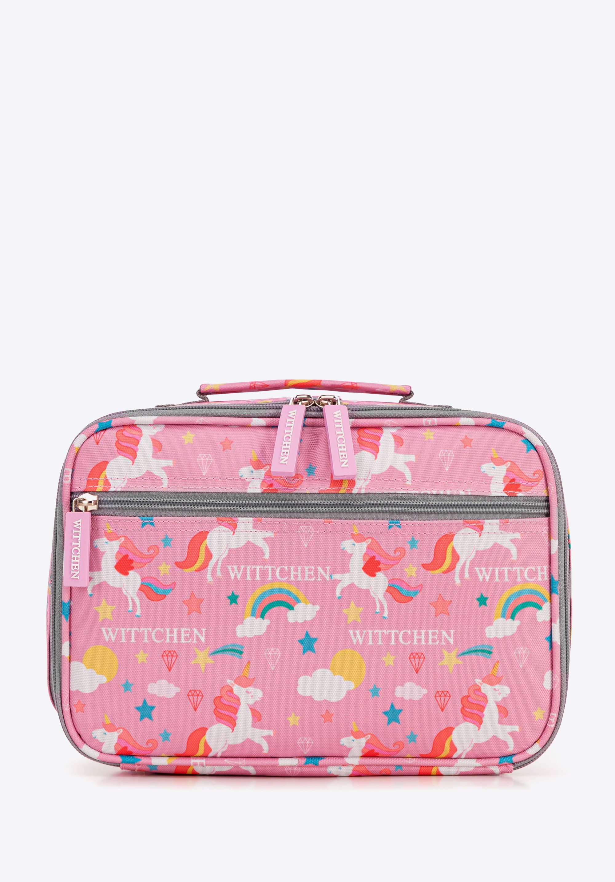 Torba śniadaniowa dla dzieci z motywem jednorożca różowa