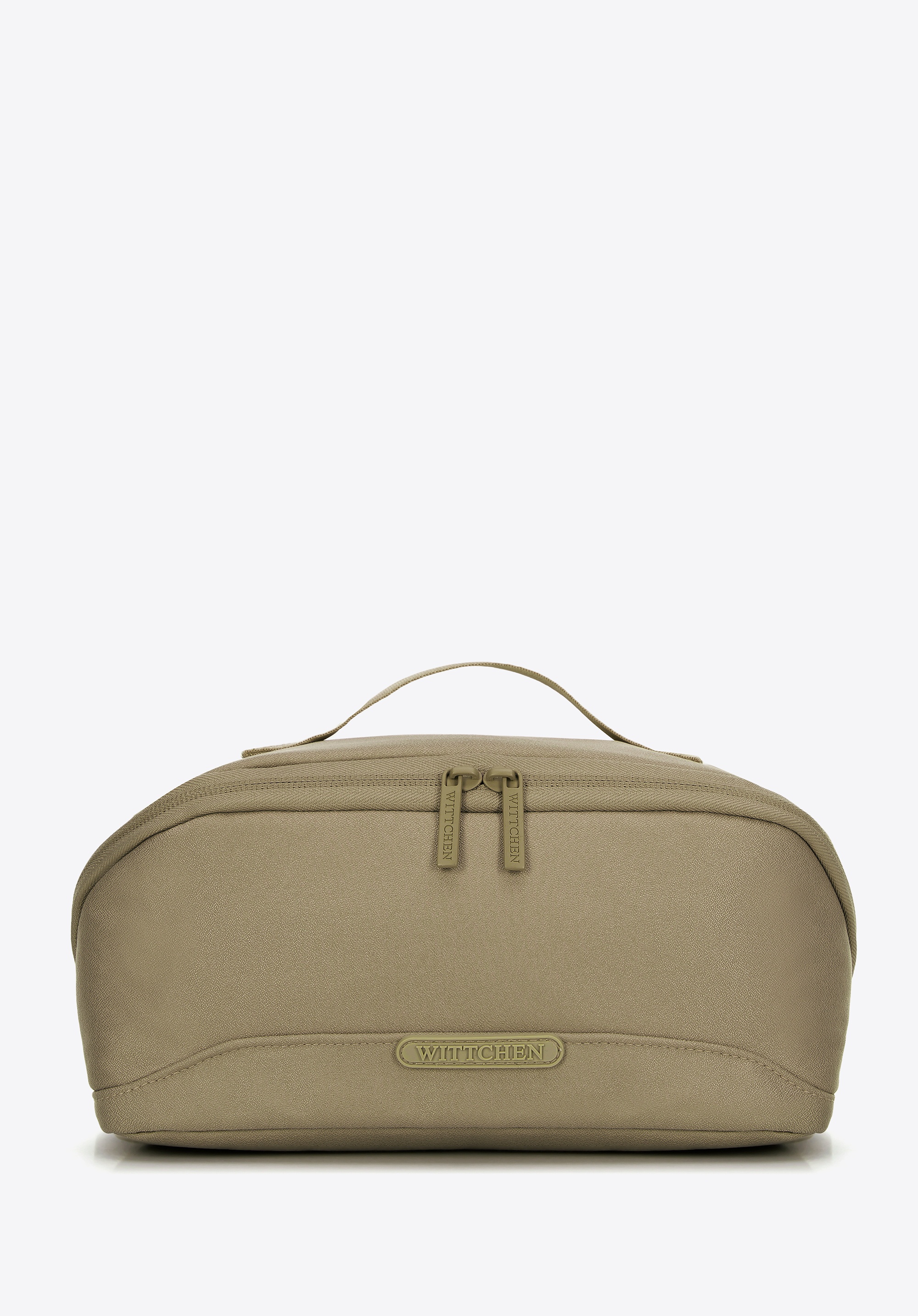 Kosmetyczka podróżna dwukomorowa oliwkowa