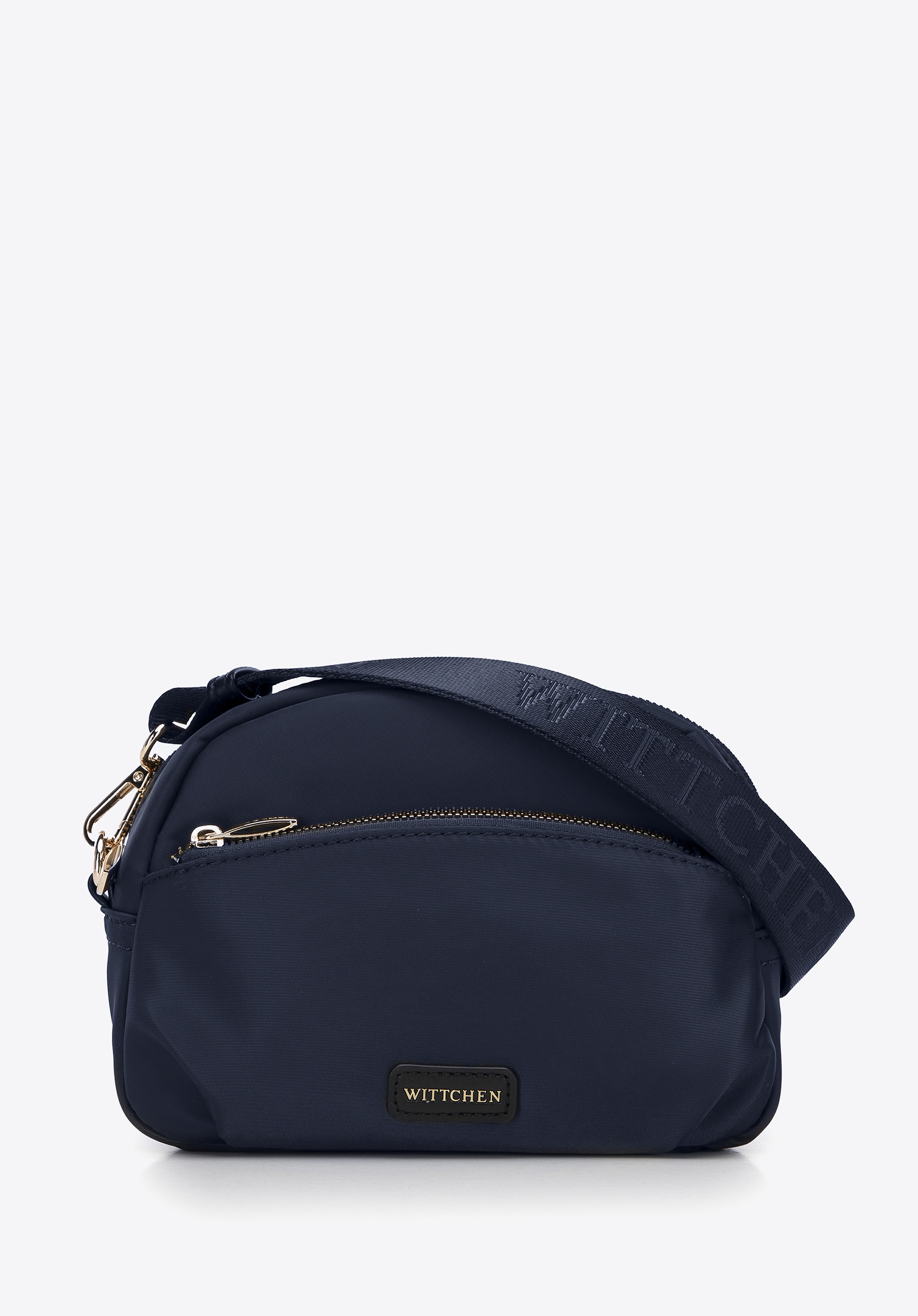 Damska torebka crossbody z nylonu granatowa