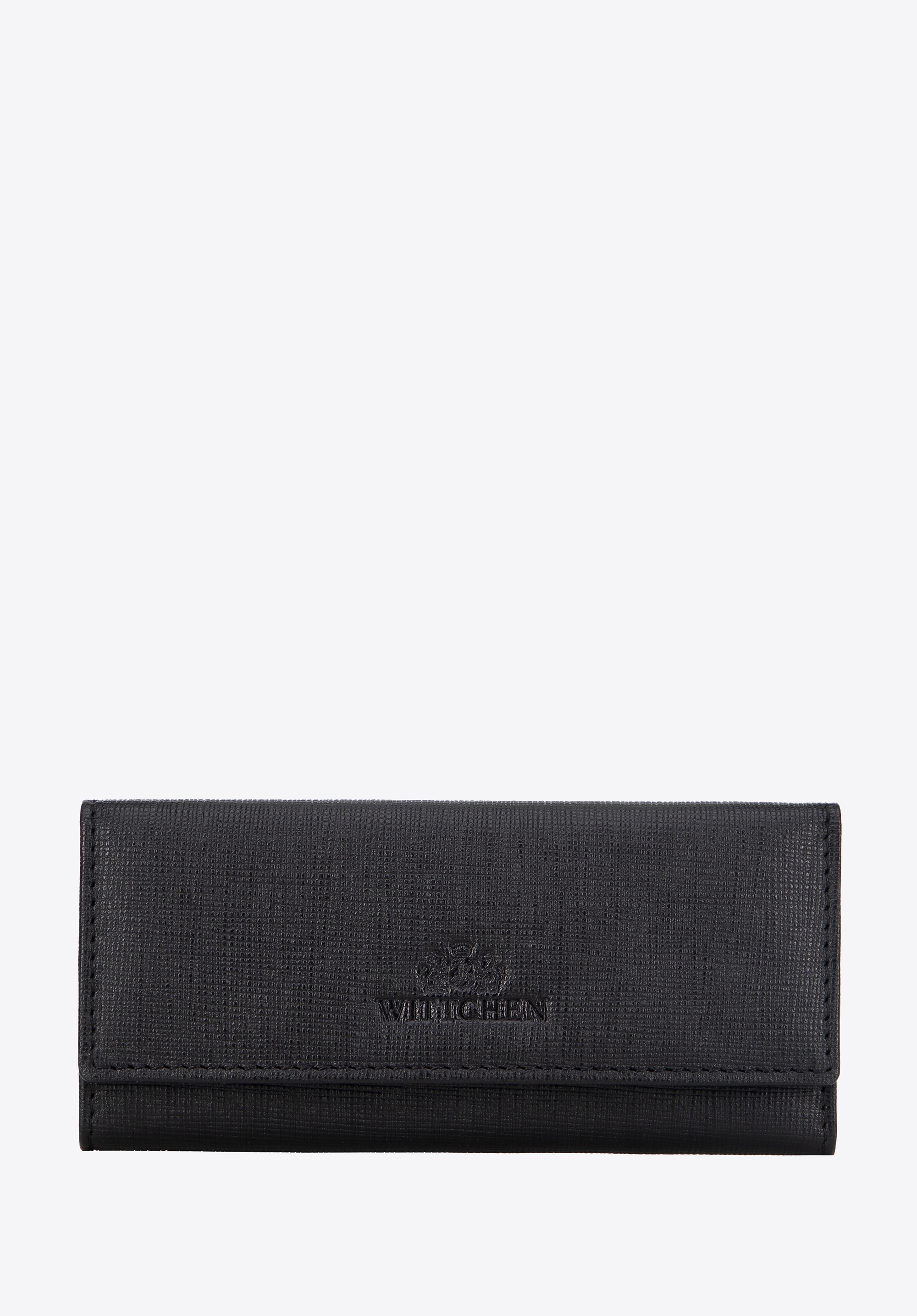 Etui na klucze ze skóry czarno - brązowe