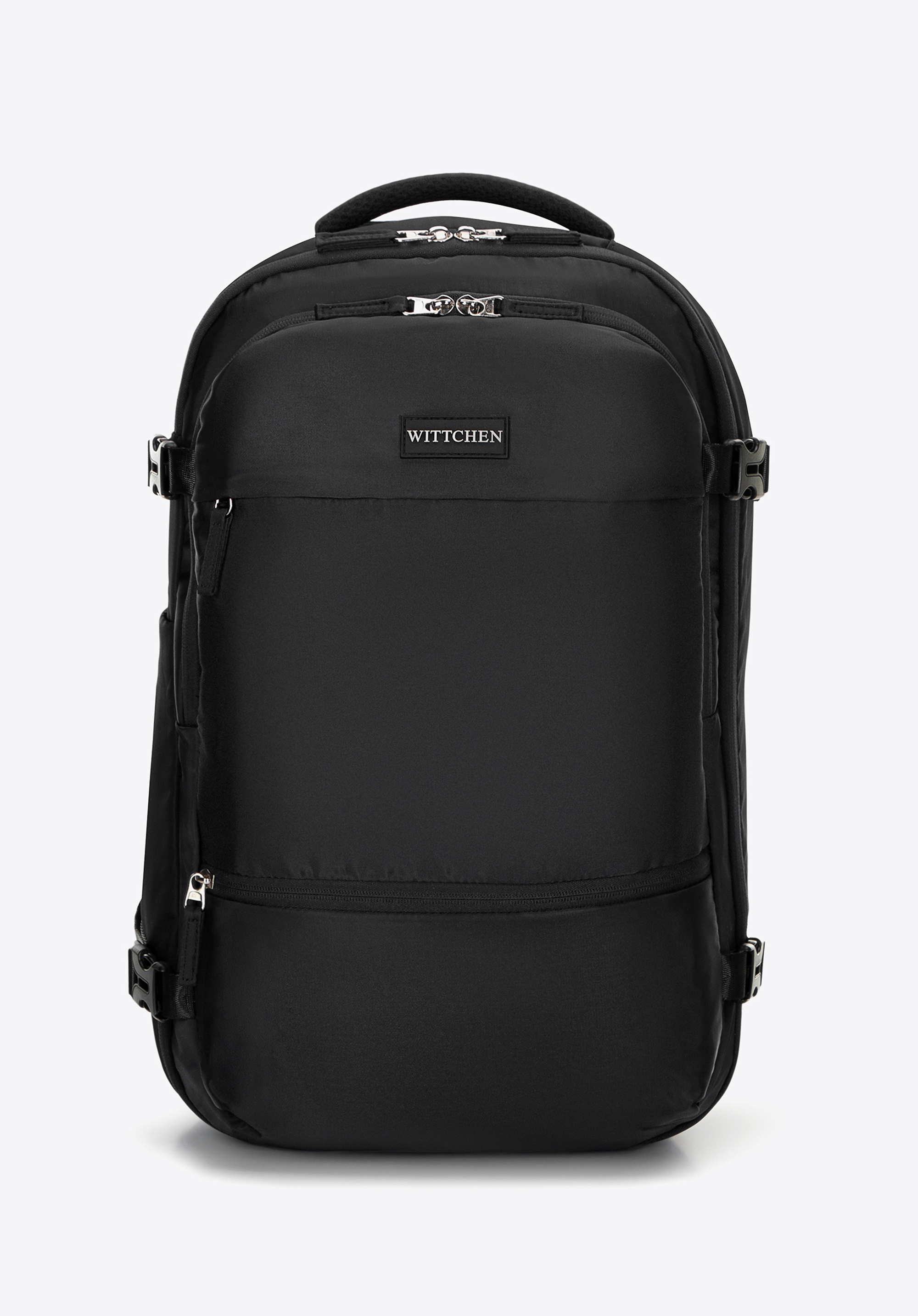 Poszerzany plecak wielofunkcyjny do samolotu czarny