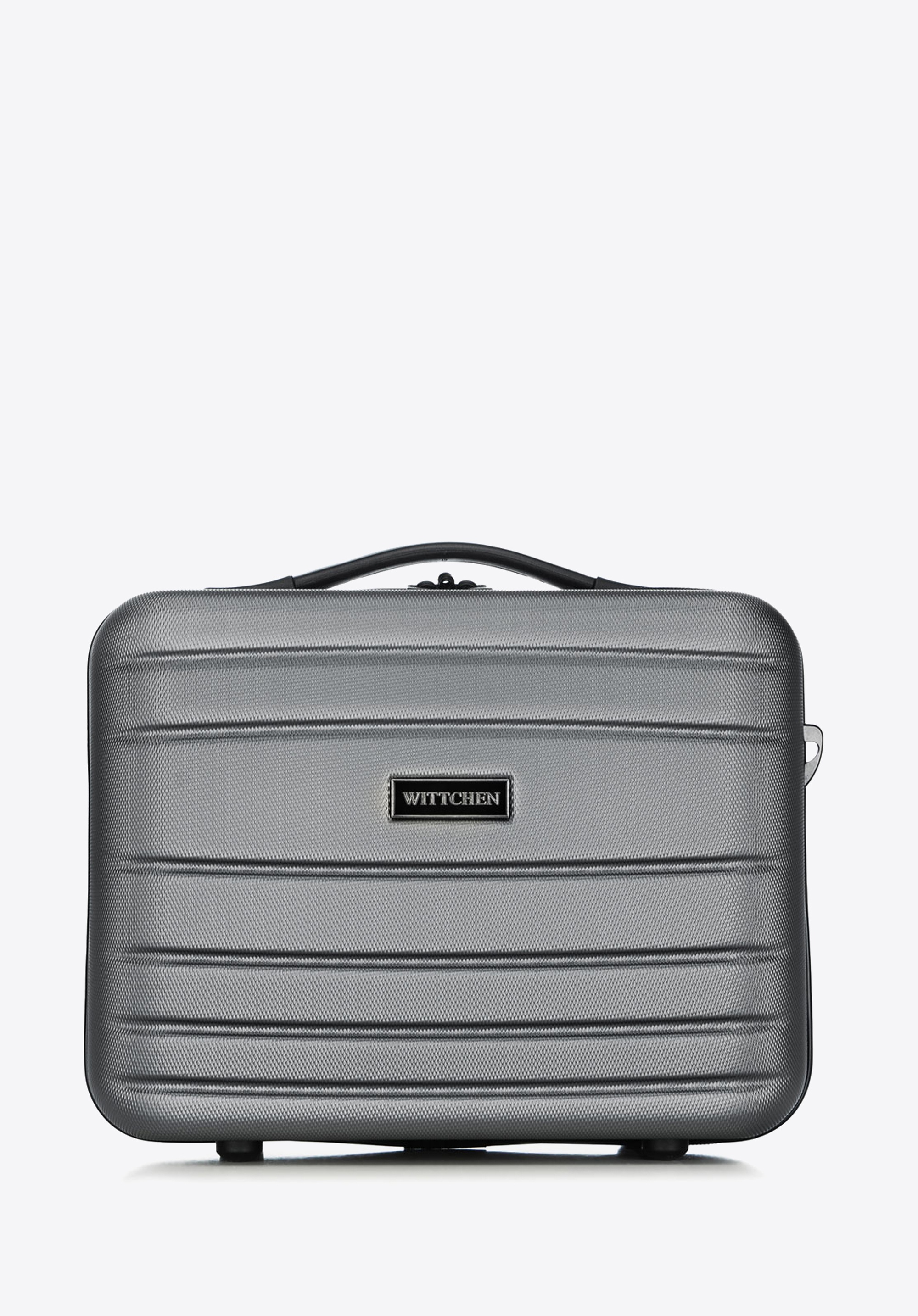 Kosmetyczka podróżna z ABS-u żłobiona szara