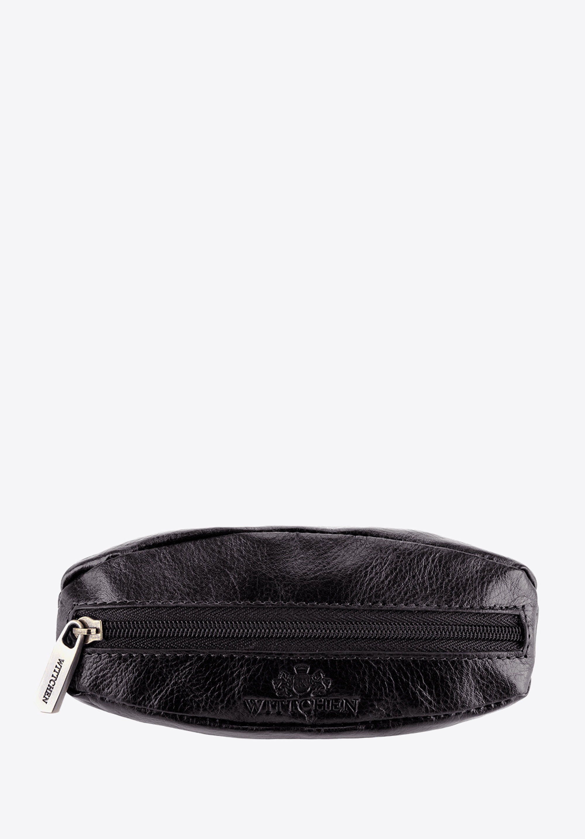 Etui na klucze skórzane miękkie czarne