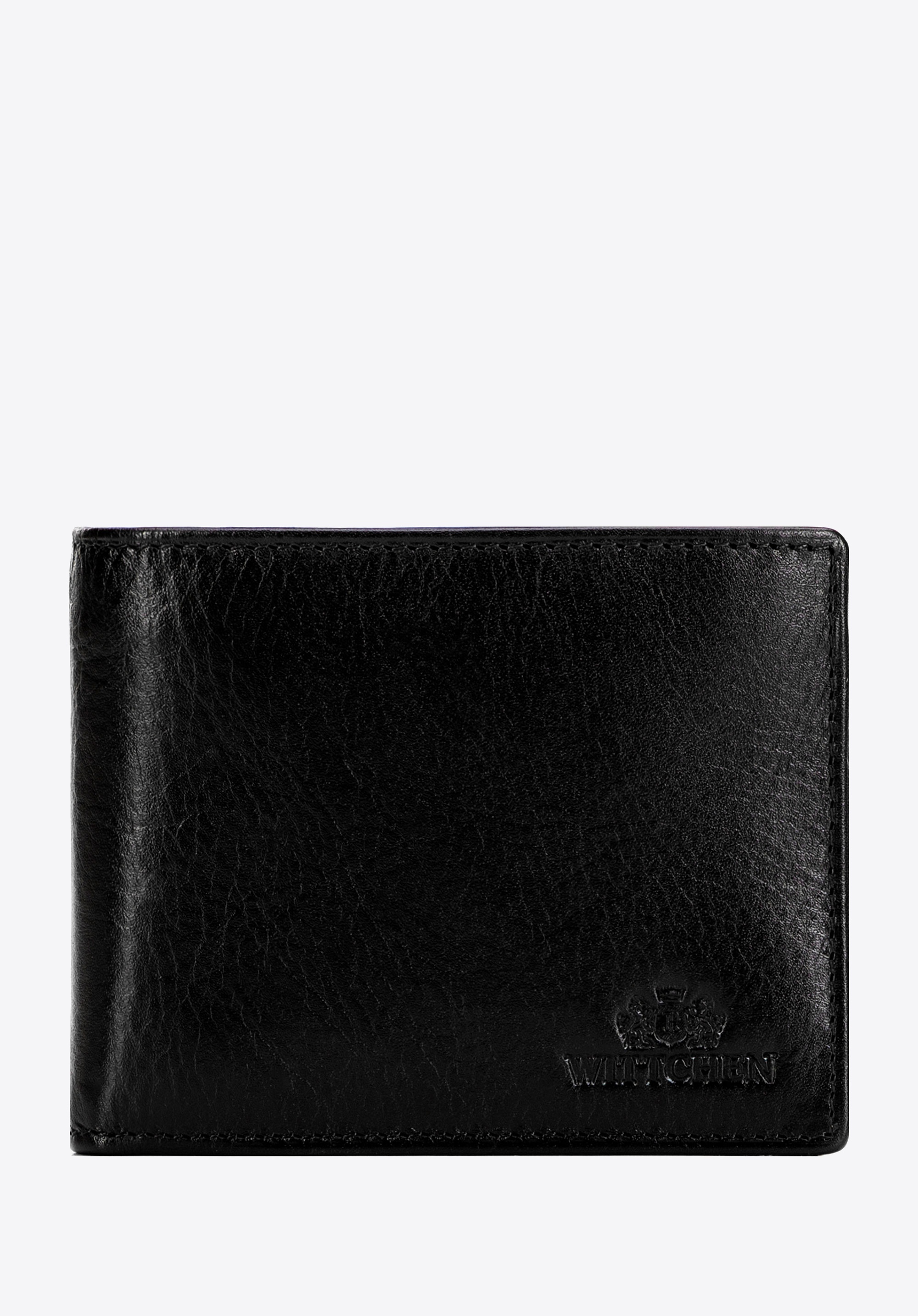 Klasyczny męski portfel ze skóry naturalnej czarny