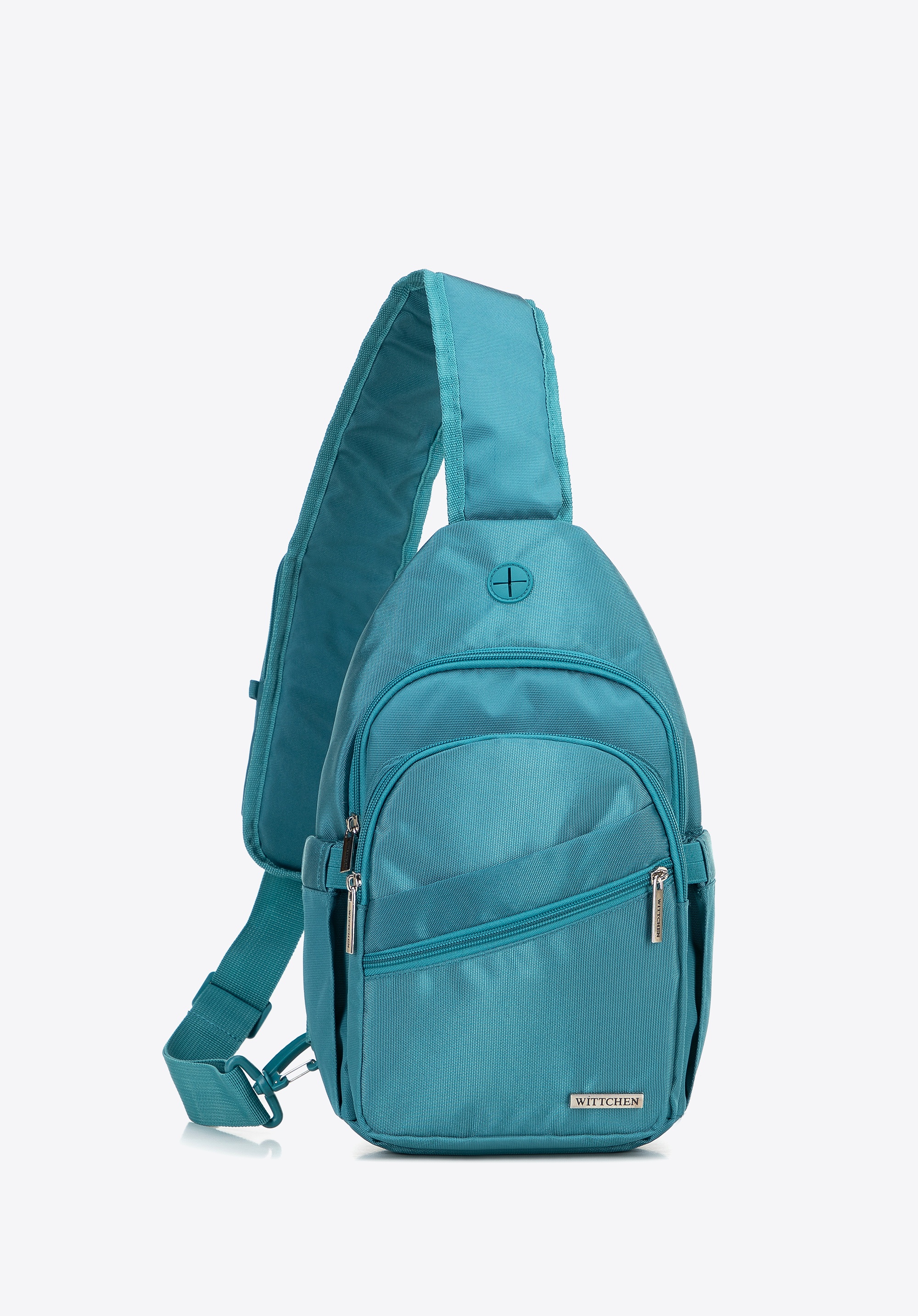 Plecak na jedno ramię z poliestru morski