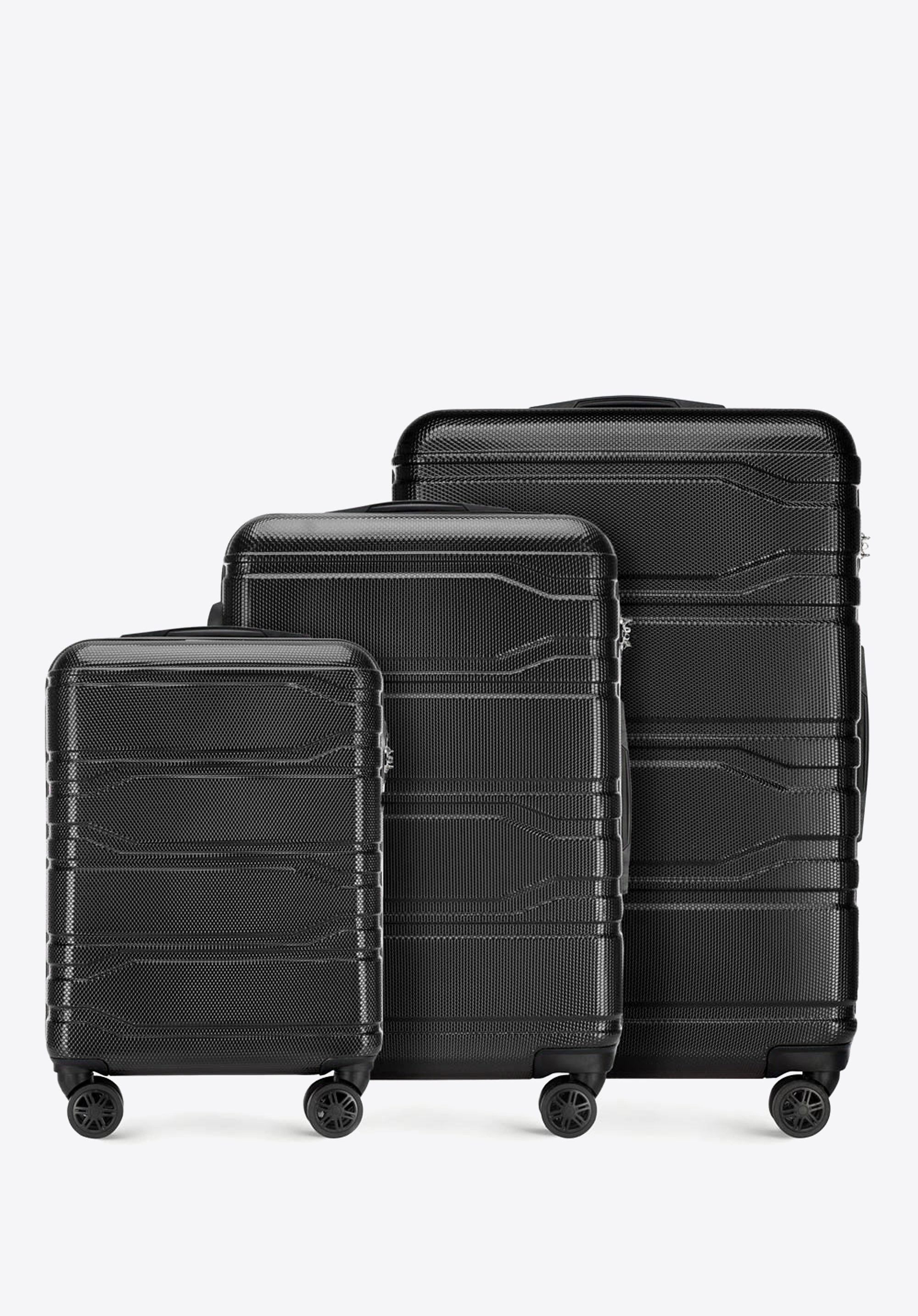 Zestaw walizek z polikarbonu tłoczonych