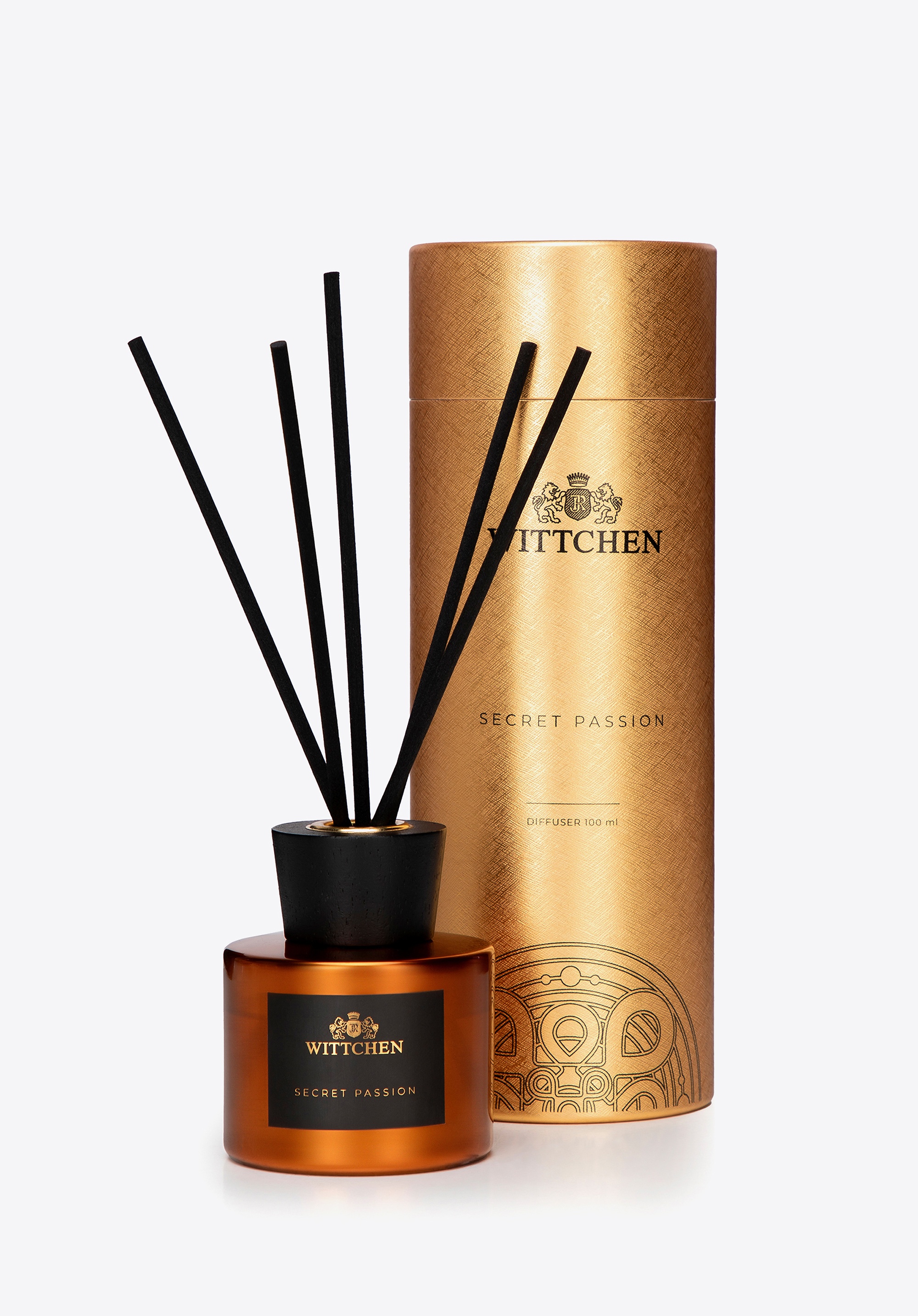 Szklany dyfuzor z patyczkami mały Secret Passion