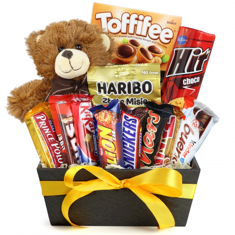 Kosz Dziecięce Słodkości - Z Dostawą Pod Drzwi - Idealny Prezent Na Święta