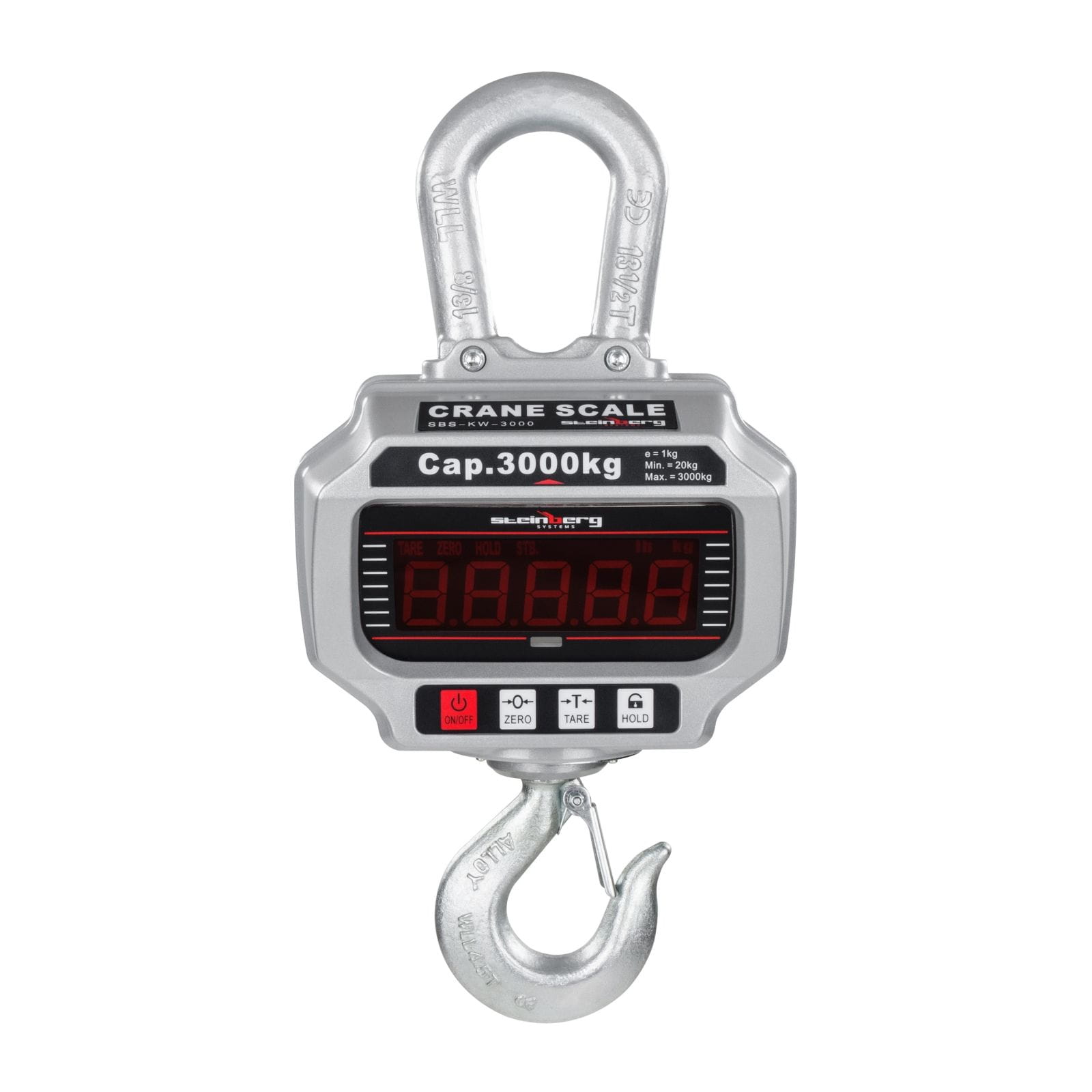 Waga hakowa, podwieszana 3000kg/1kg LED