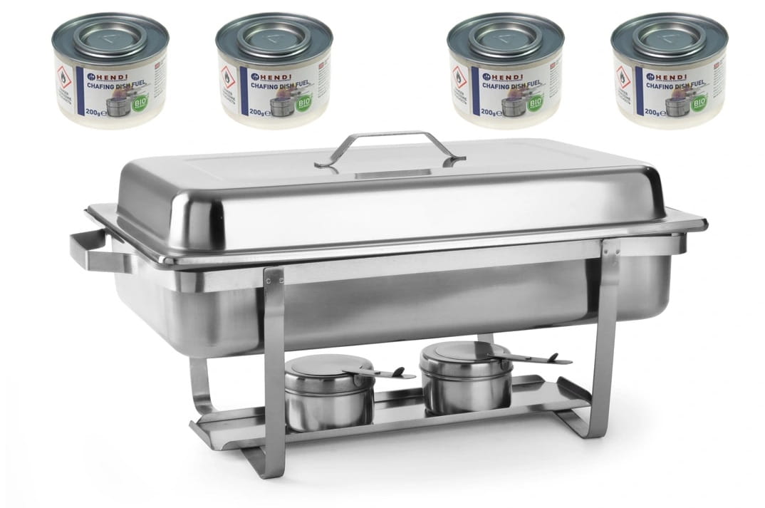 Podgrzewacz do potraw na pastę GN 1/1 Hendi + 4 pasty