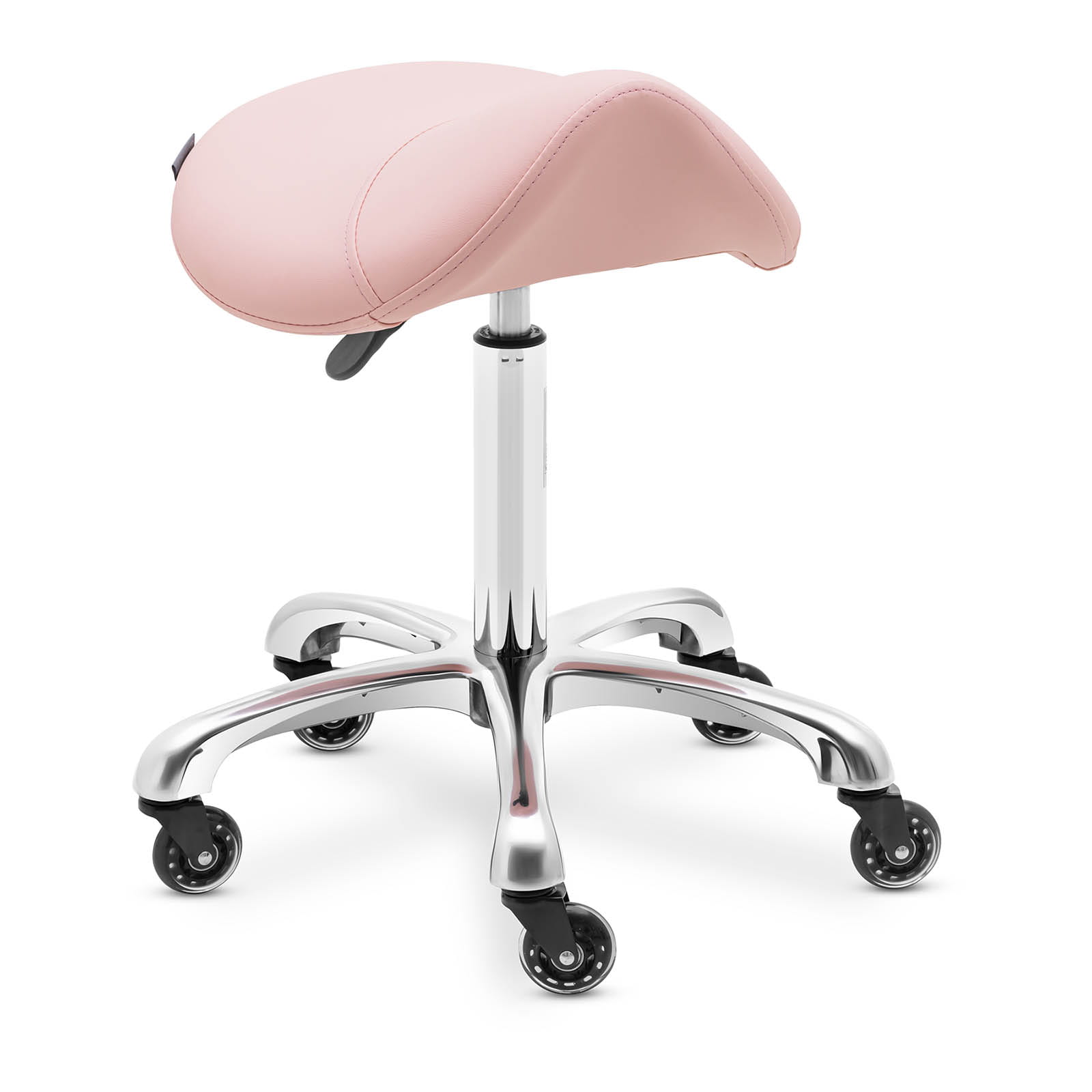 Taboret ergonomiczny, krzesło siodłowe - pudrowy róż | 10040597