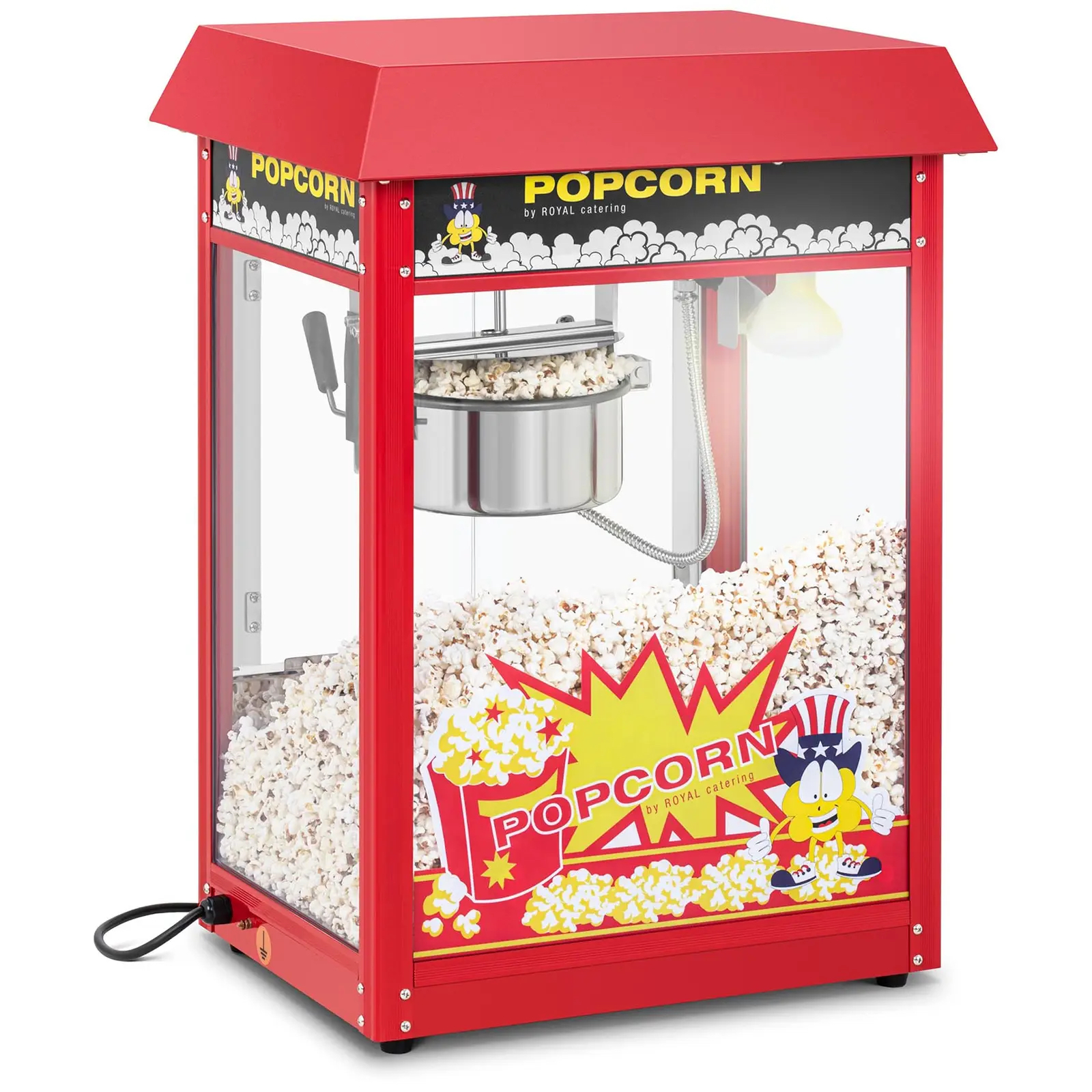 Maszyna do popcornu, 1500 W, czerwona | 10012716