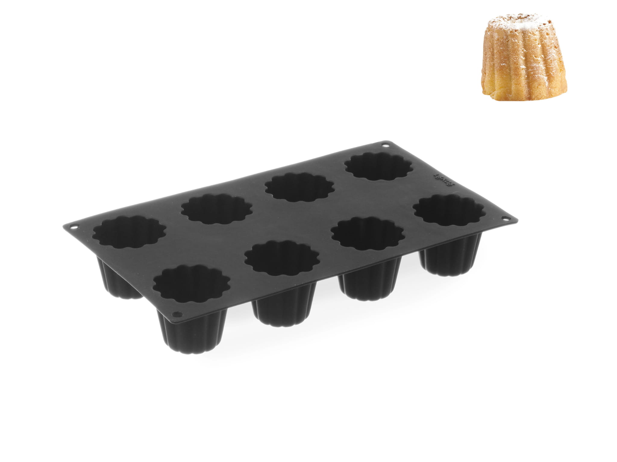 Forma silikonowa na 8 cannele