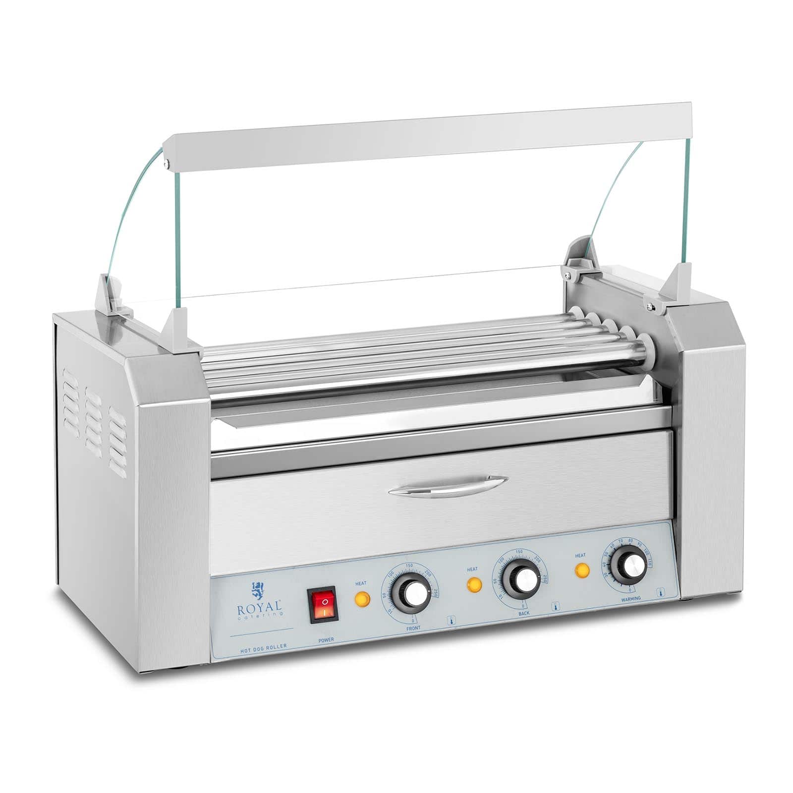 Podgrzewacz rolkowy do parówek z szufladą na pieczywo | RC-RG5DC