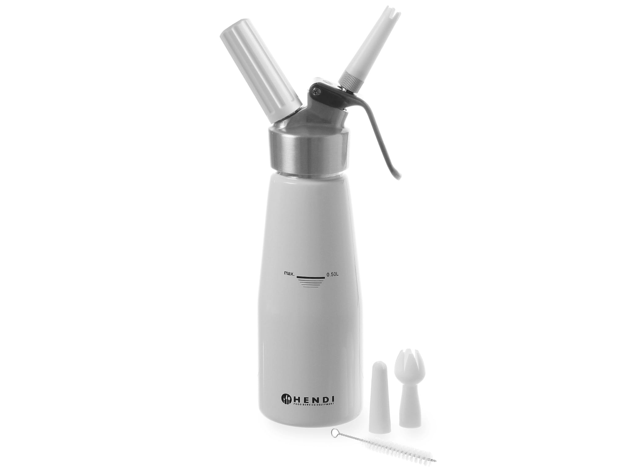 Syfon do bitej śmietany 0,5L Hendi aluminiowy Kitchen Line