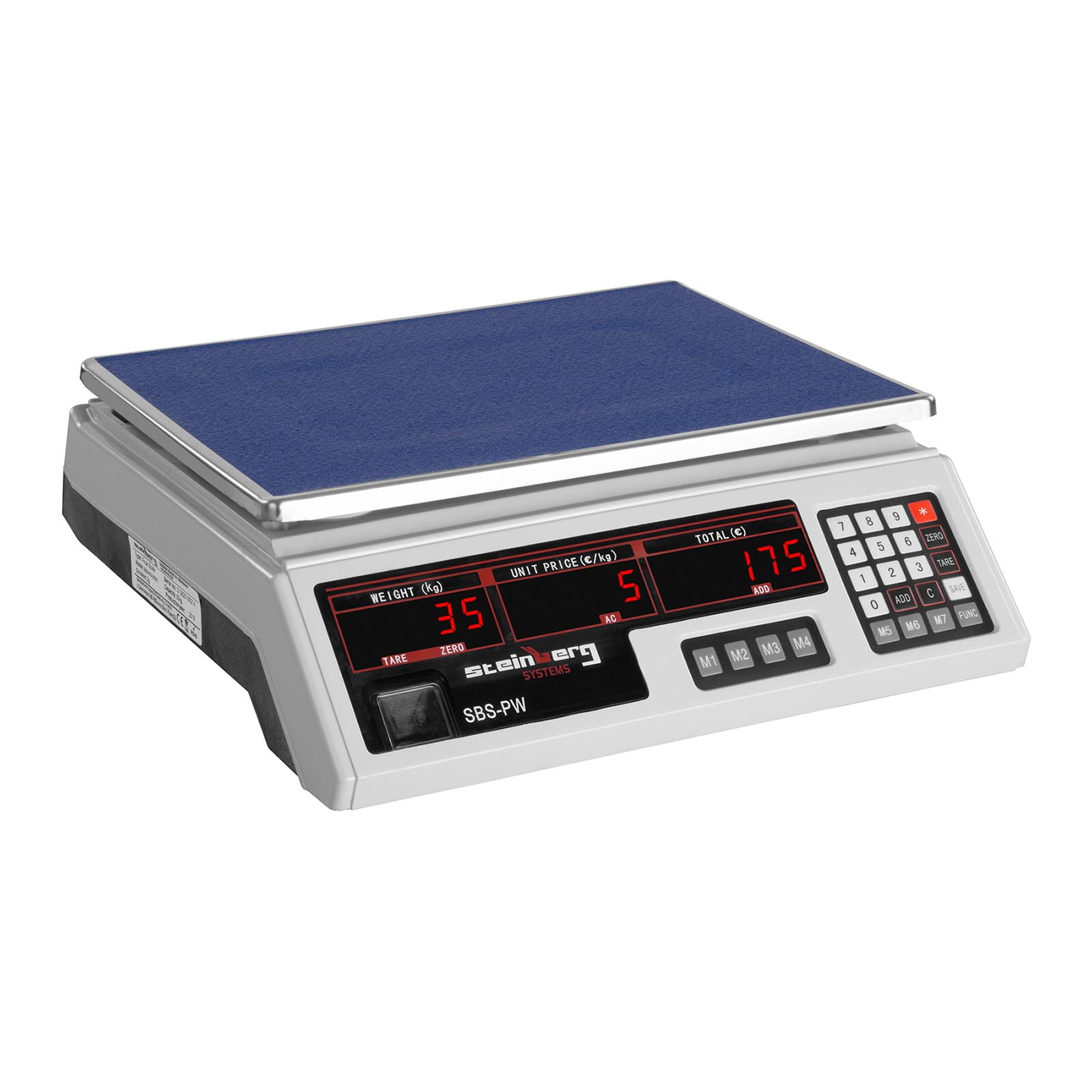 Waga kontrolna 30kg/2g LED, biała